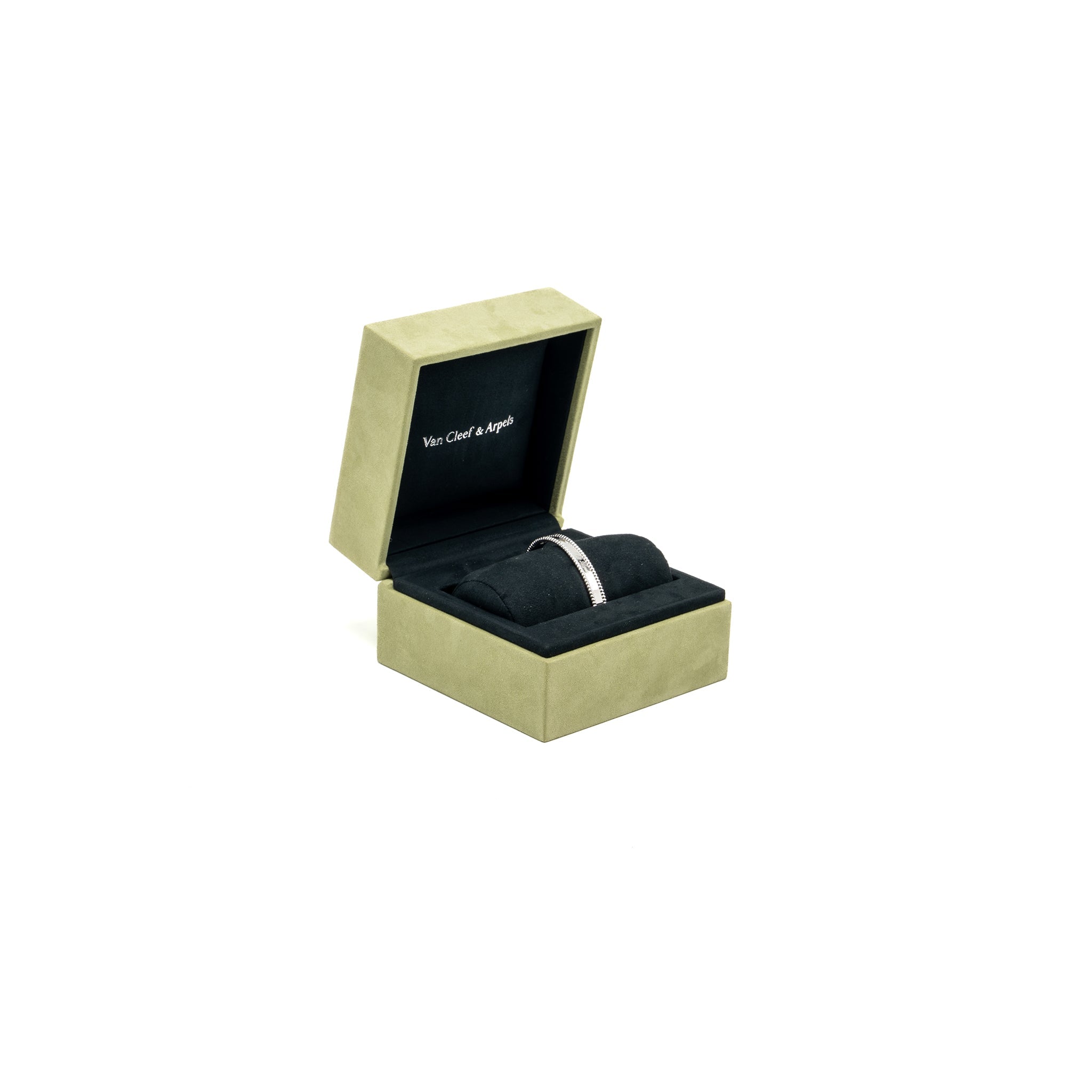 VAN CLEEF AND ARPELS PERLEE SIGNATURE BRACELET 18K WHITE GOLD