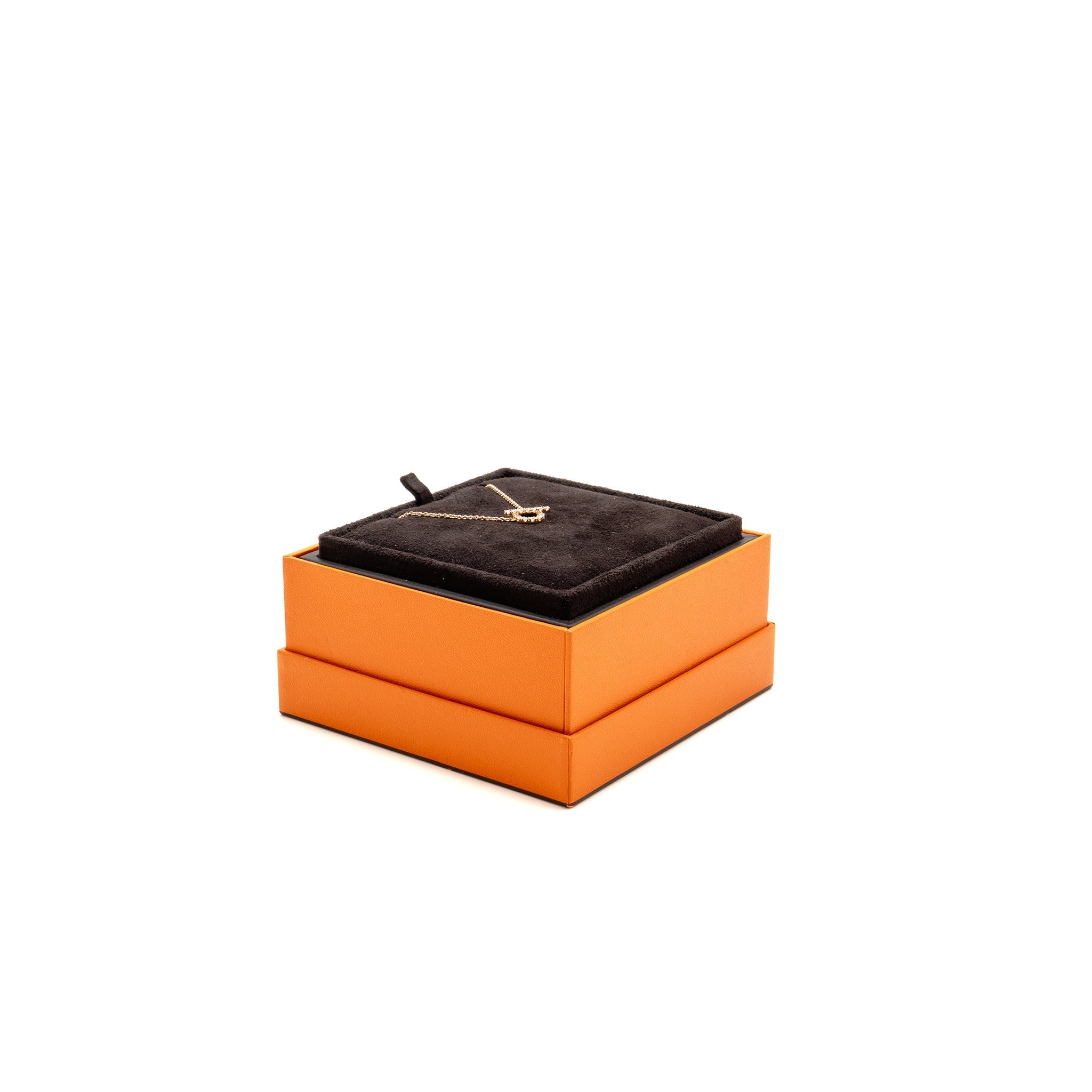 HERMES FINESSE PENDANT ROSE GOLD WITH DIAMONDS