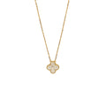 VAN CLEEF & ARPELS 2018 HOLIDAY PENDANT GOLD MOTHER-OF-PEARL YELLOW GOLD WITH DIAMOND