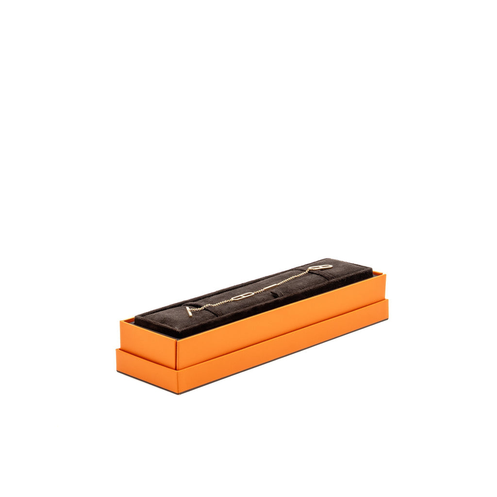HERMES EVER CHAINE D ANDRE BRACELET ROSE GOLD DIAMONDS