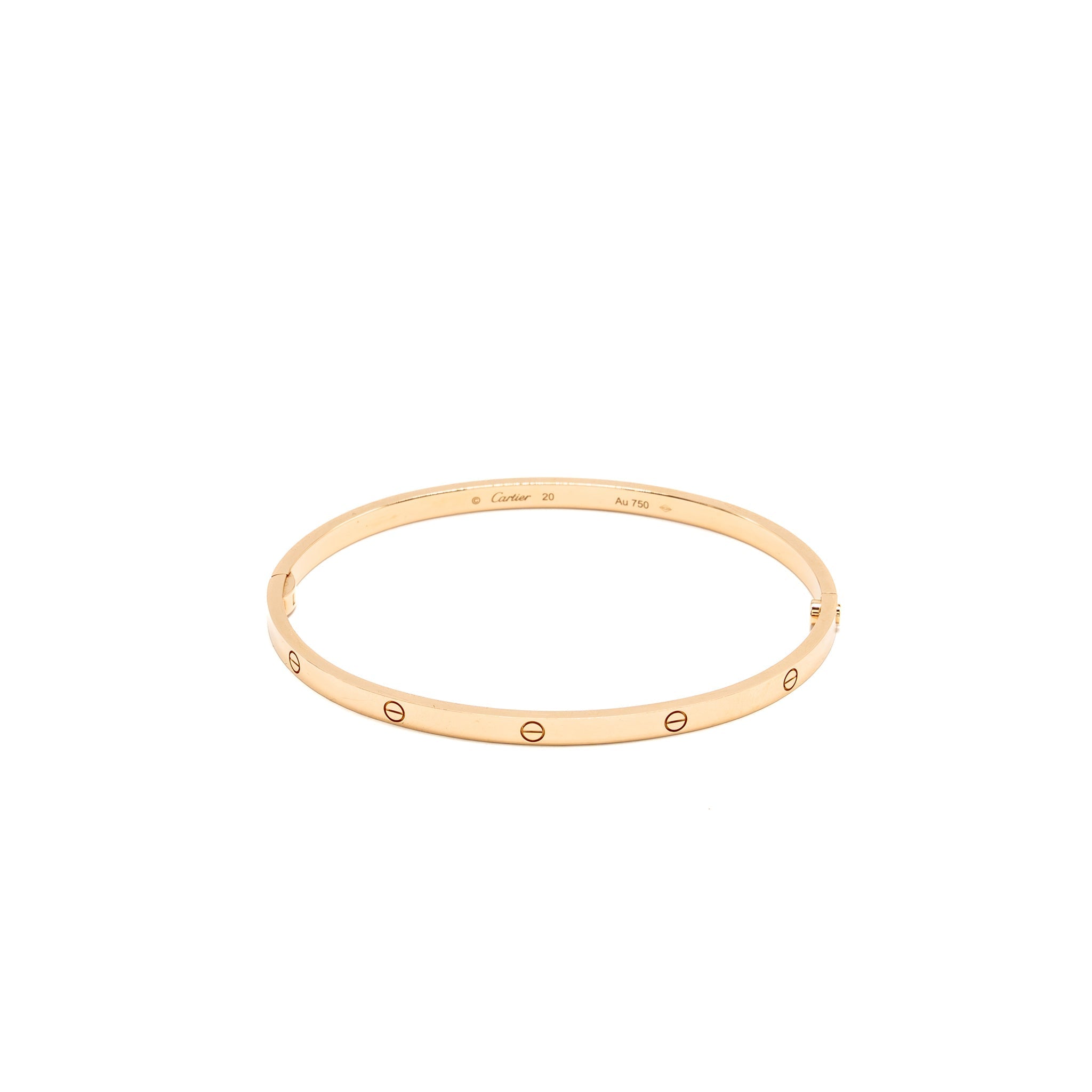CATIER LOVE BRACELET ROSE GOLD