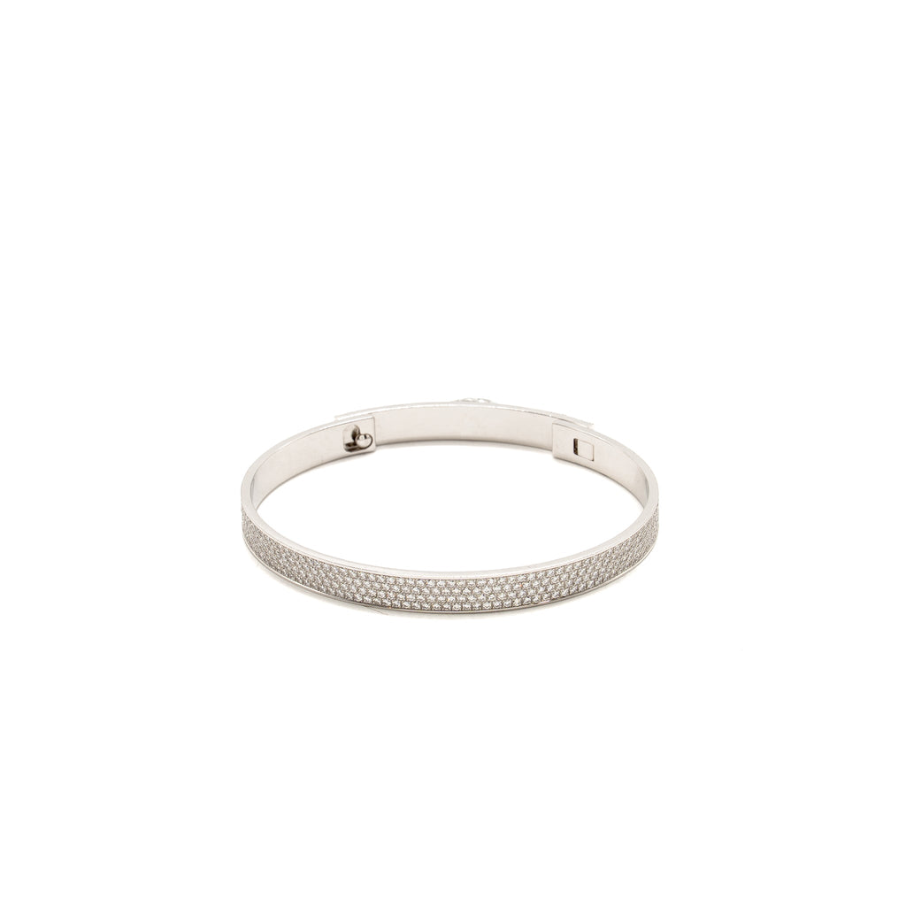 HERMES COLLIER DE CHIEN BRACELET WHITE GOLD, DIAMONDS