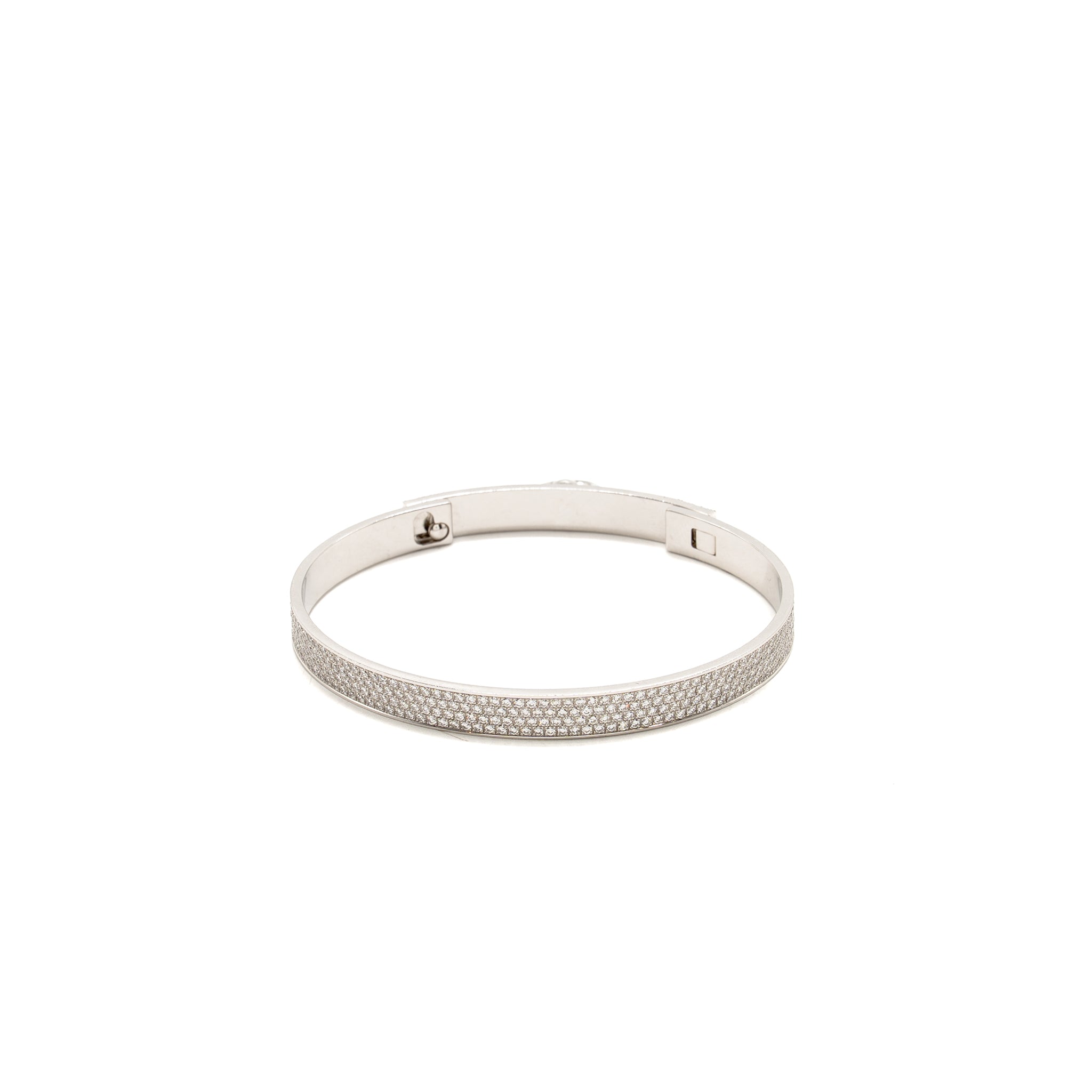HERMES COLLIER DE CHIEN BRACELET WHITE GOLD, DIAMONDS