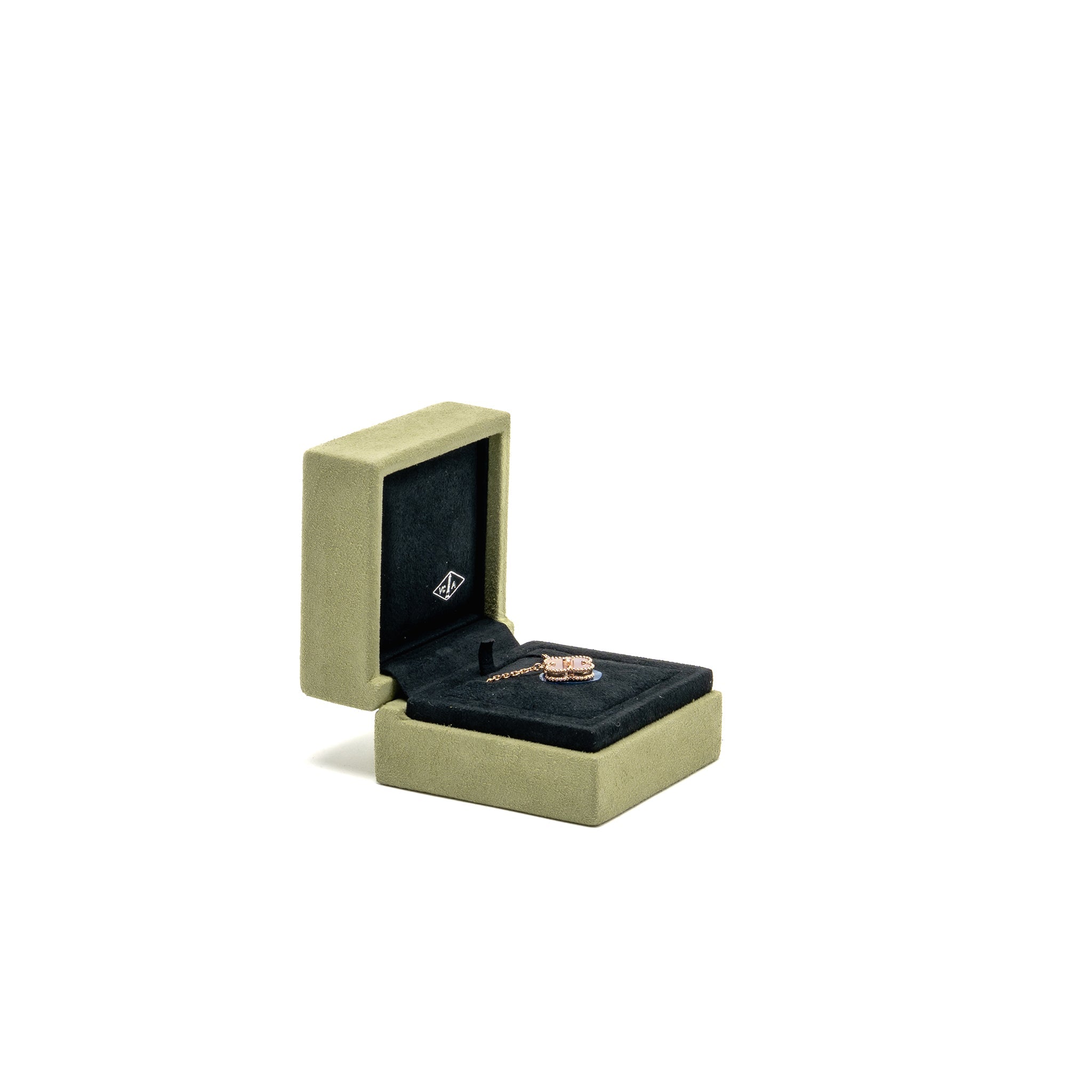 VAN CLEEF & ARPELS 2025 HOLIDAY PENDANT PINK MOTHER OF PEARL ROSE GOLD WITH DIAMOND
