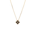 VAN CLEEF AND ARPELS 2023 HOLIDAY LIMITED PENDANT SILVER OBSIDIAN / ROSE GOLD / DIAMONDS