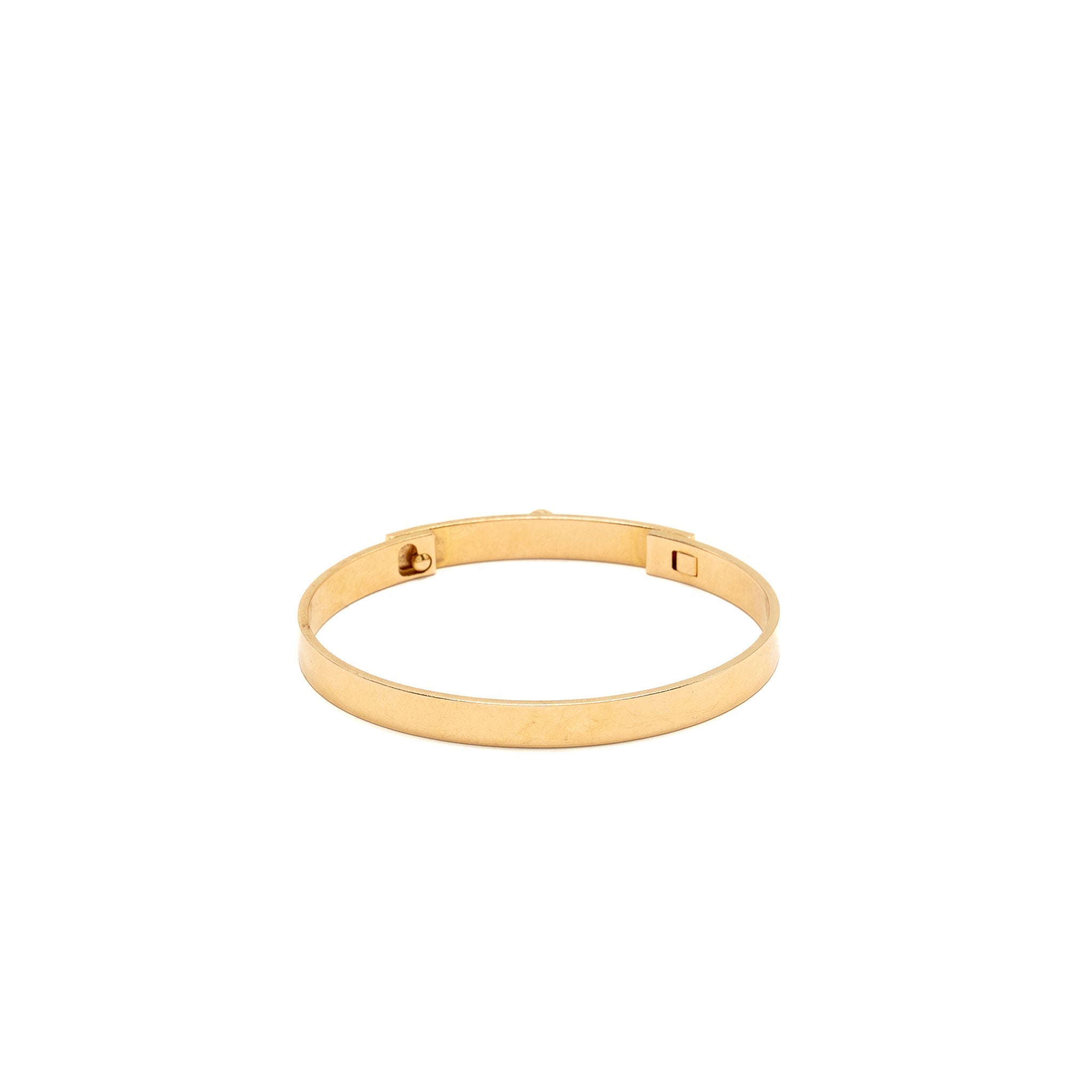 HERMES COLLIER DE CHIEN BRACELET ROSE GOLD