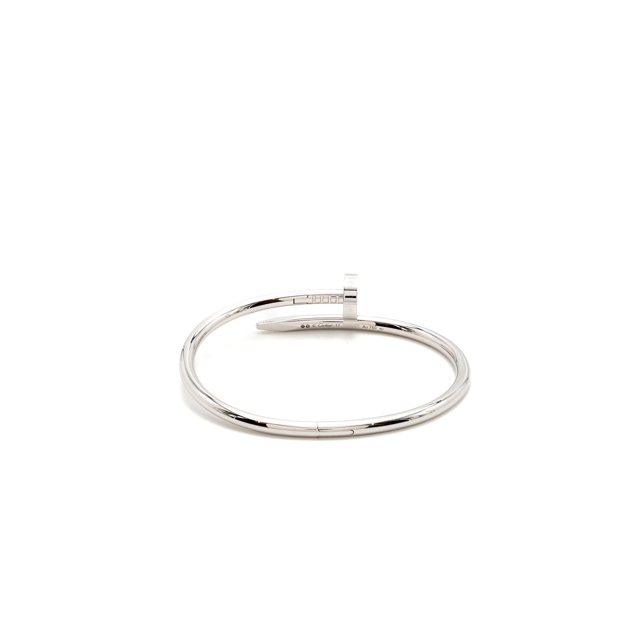 CARTIER JUSTE UN CLOU BRACELET CLASSIC MODEL WHITE GOLD