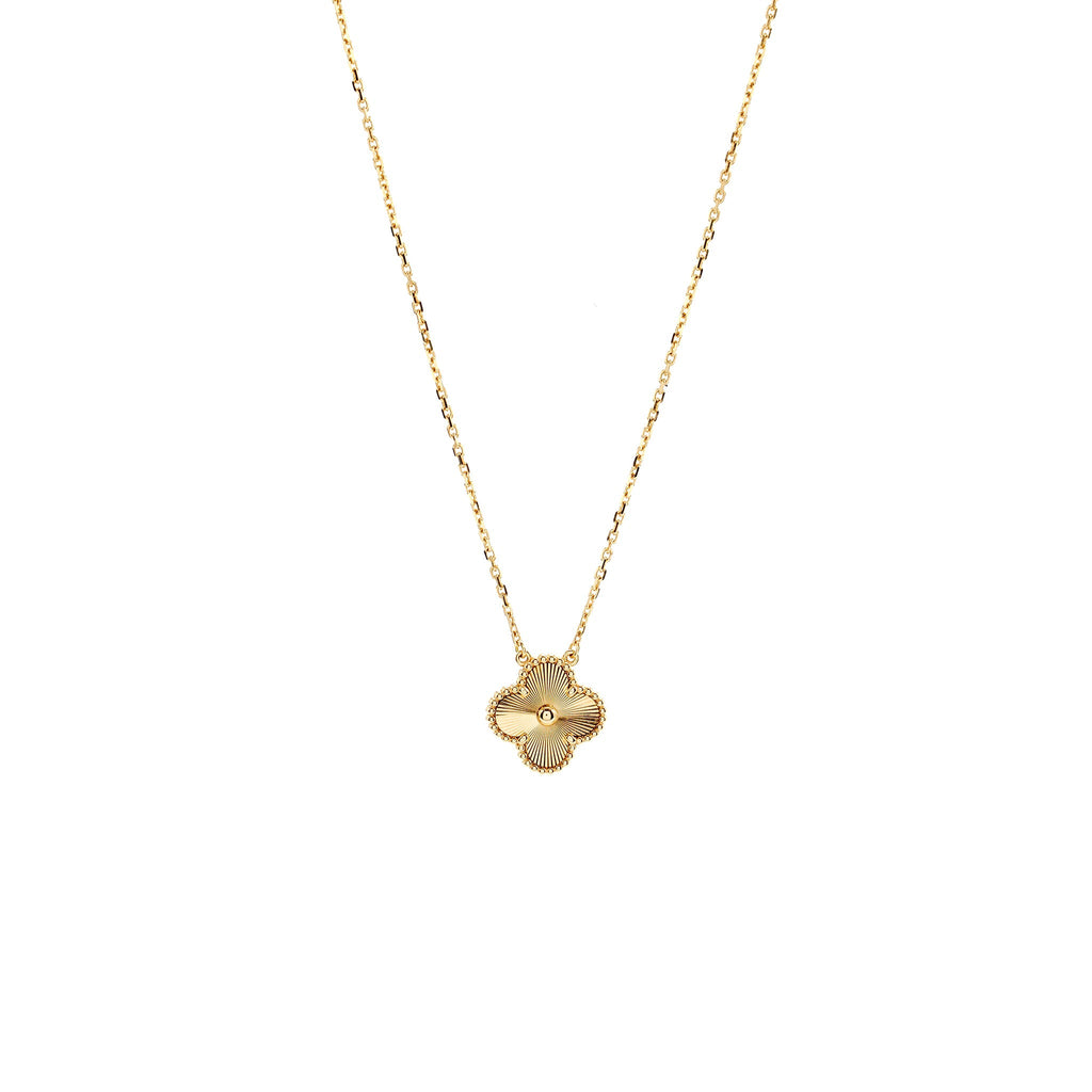 VAN CLEEF & ARPELS VINTAGE ALHAMBRA PENDANT YELLOW GOLD
