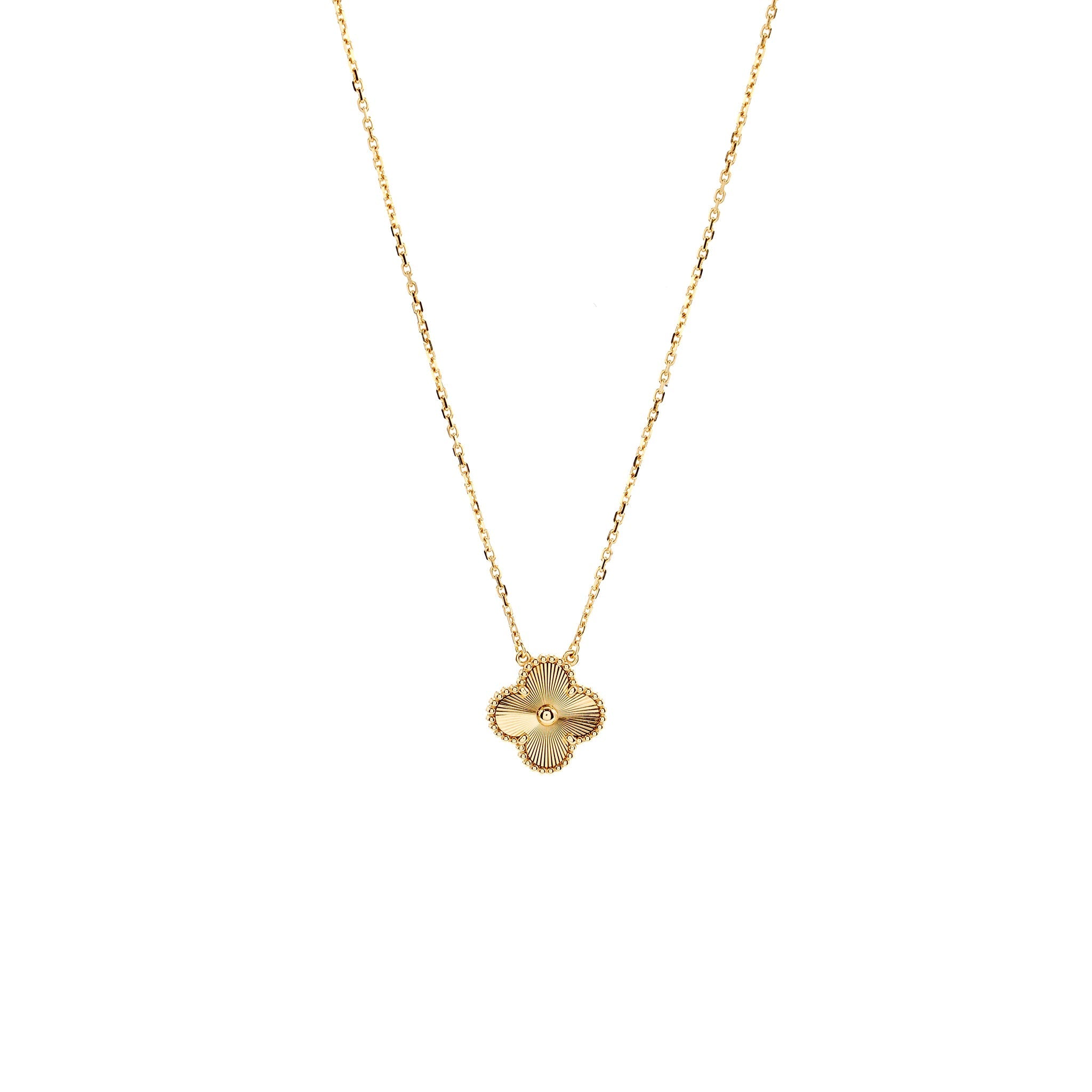 VAN CLEEF & ARPELS VINTAGE ALHAMBRA PENDANT YELLOW GOLD