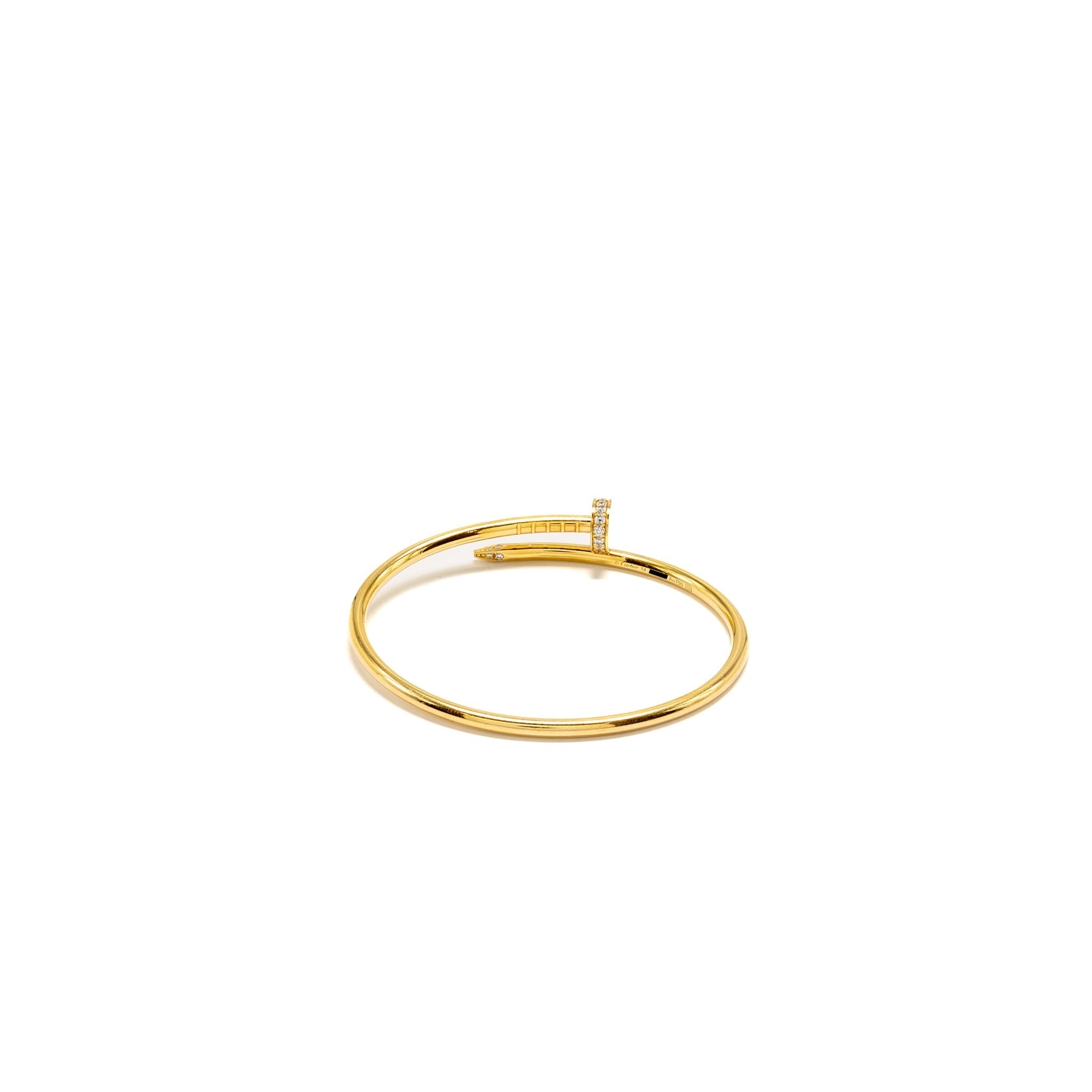CARTIER JUSTE UN CLOU BRACELET YELLOW GOLD WITH DIAMONDS