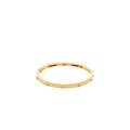 BUCCELLATI MACRI CLASSICA BANDED BRACELET YELLOW AND WHITE GOLD/DIAMONDS