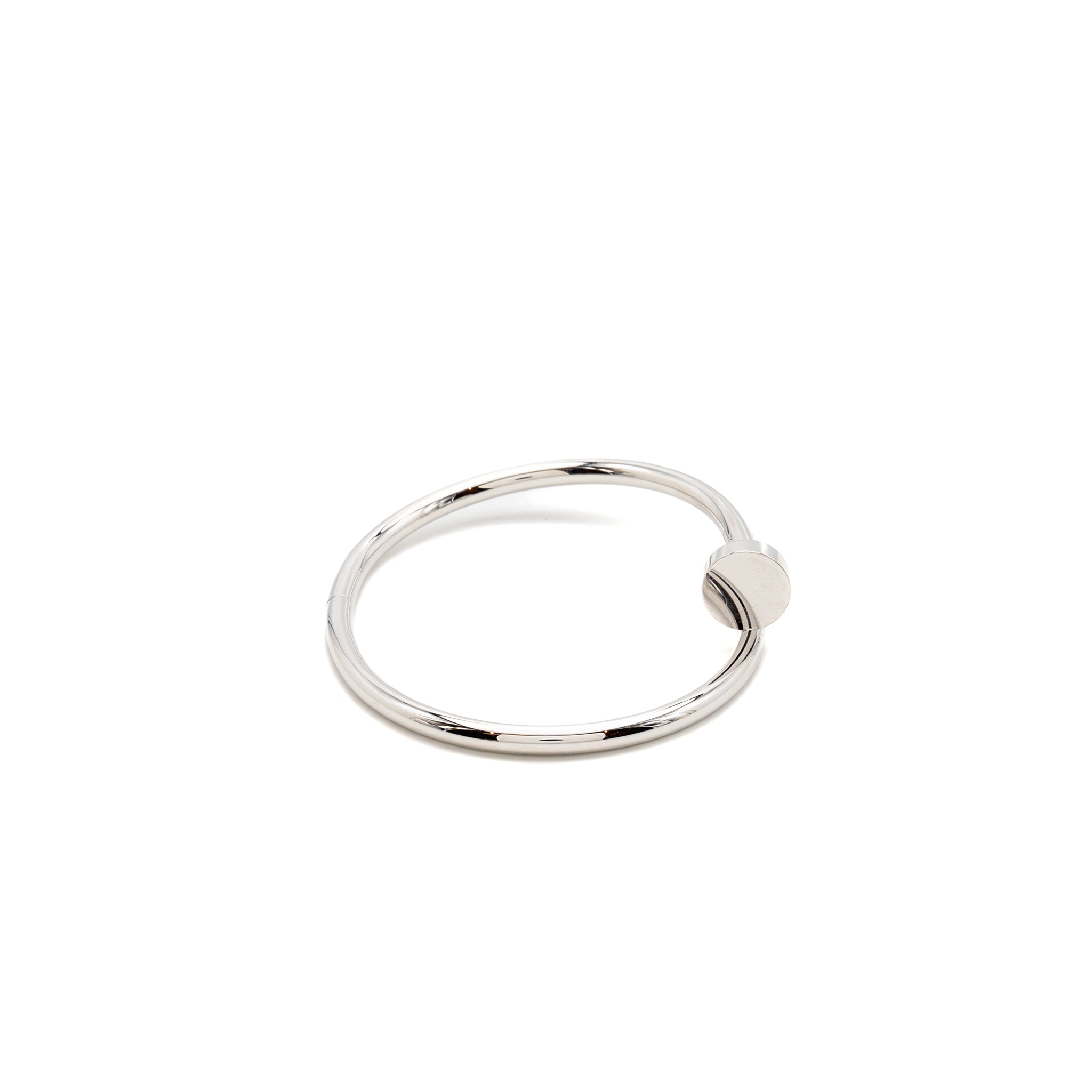 CARTIER JUSTE UN CLOU BRACELET CLASSIC MODEL WHITE GOLD