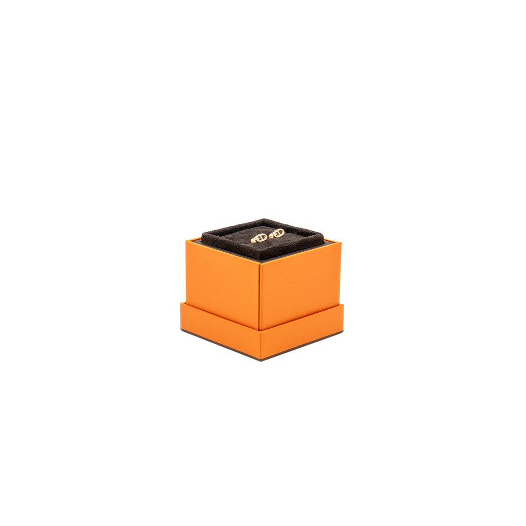 HERMES FARANDOLE EARRINGS ROSE GOLD