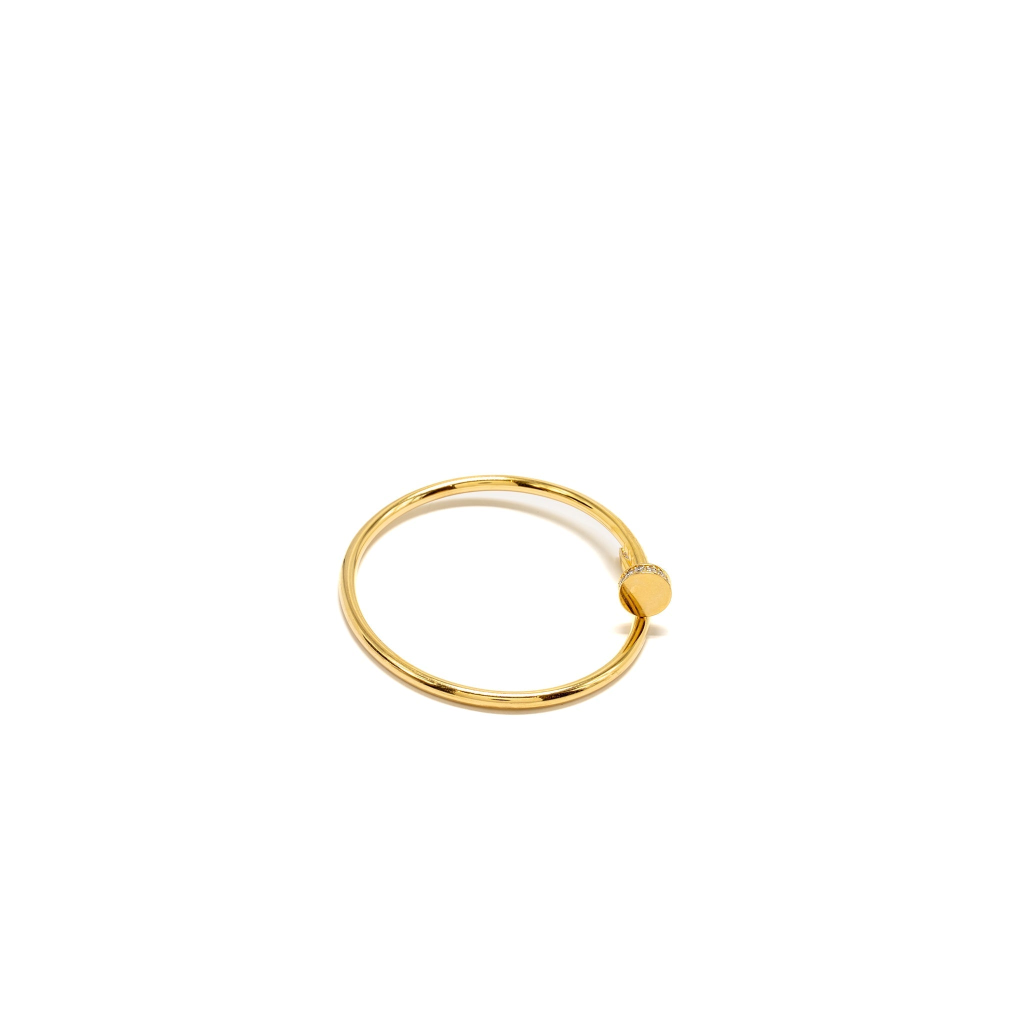 CARTIER JUSTE UN CLOU BRACELET YELLOW GOLD WITH DIAMONDS