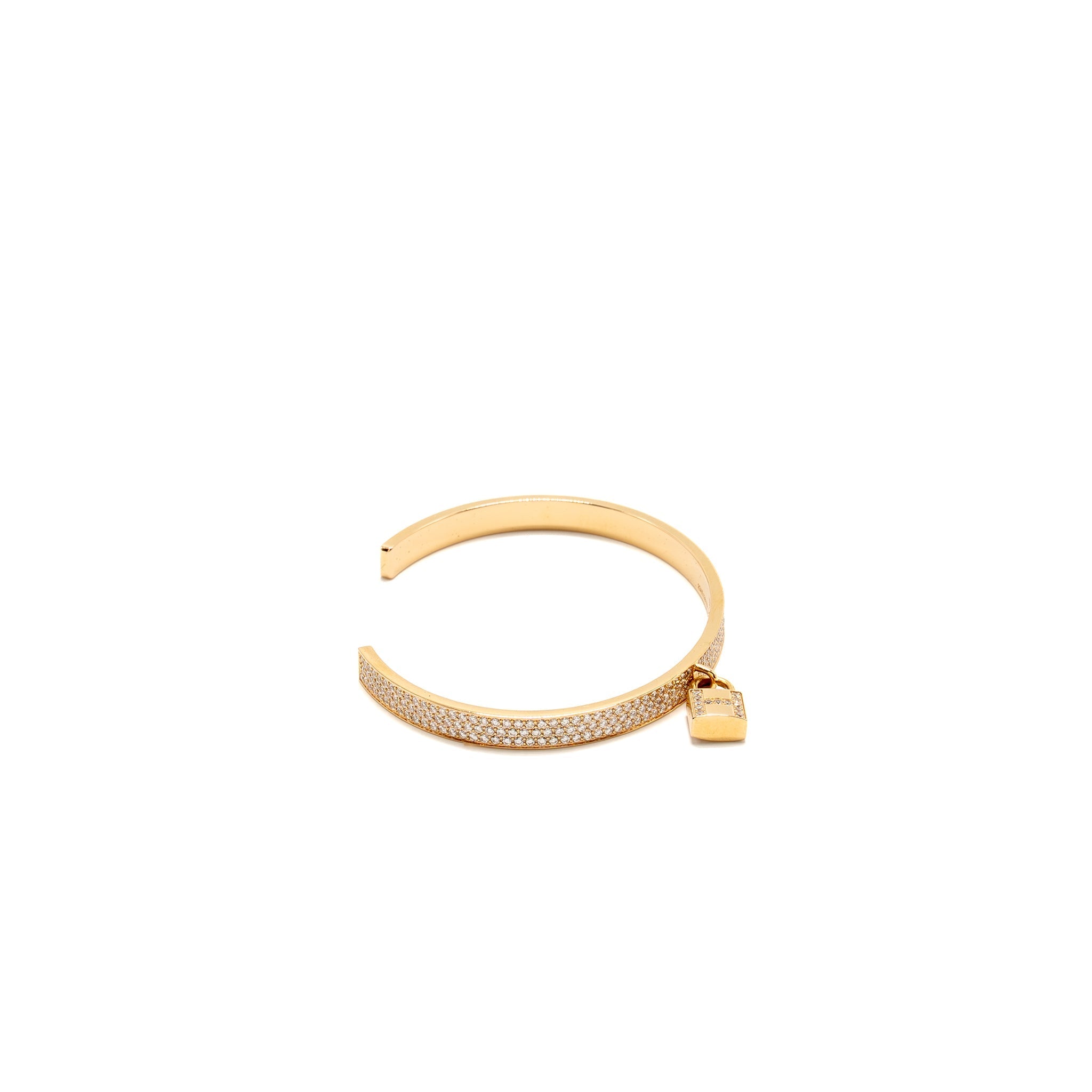 HERMES KELLY CADENAS BRACELET ROSE GOLD WITH DIAMONDS