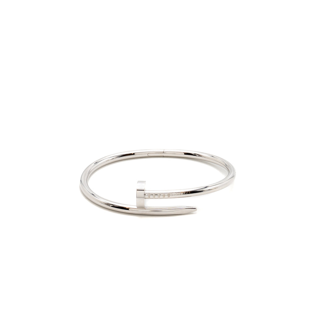 CARTIER JUSTE UN CLOU BRACELET CLASSIC MODEL WHITE GOLD