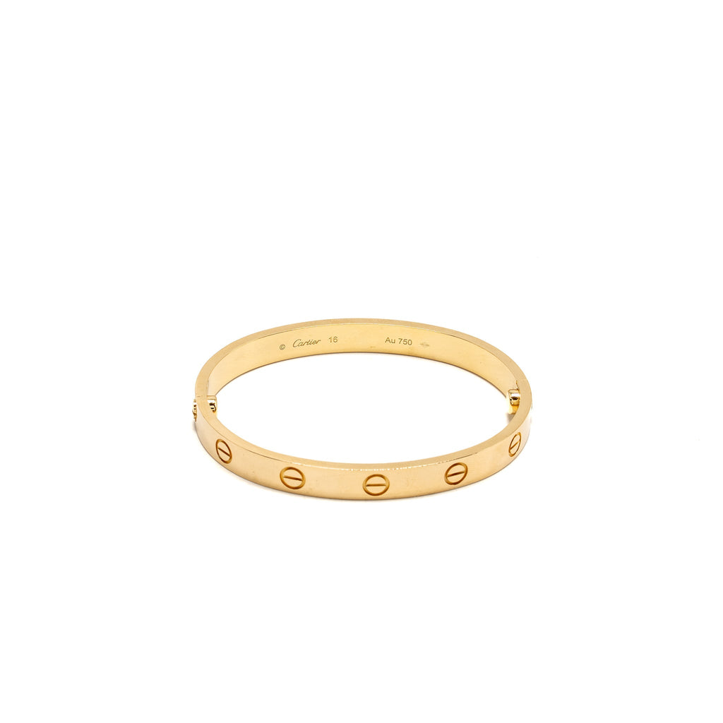 CARTIER LOVE BRACELET CLASSIC MODEL YELLOW GOLD