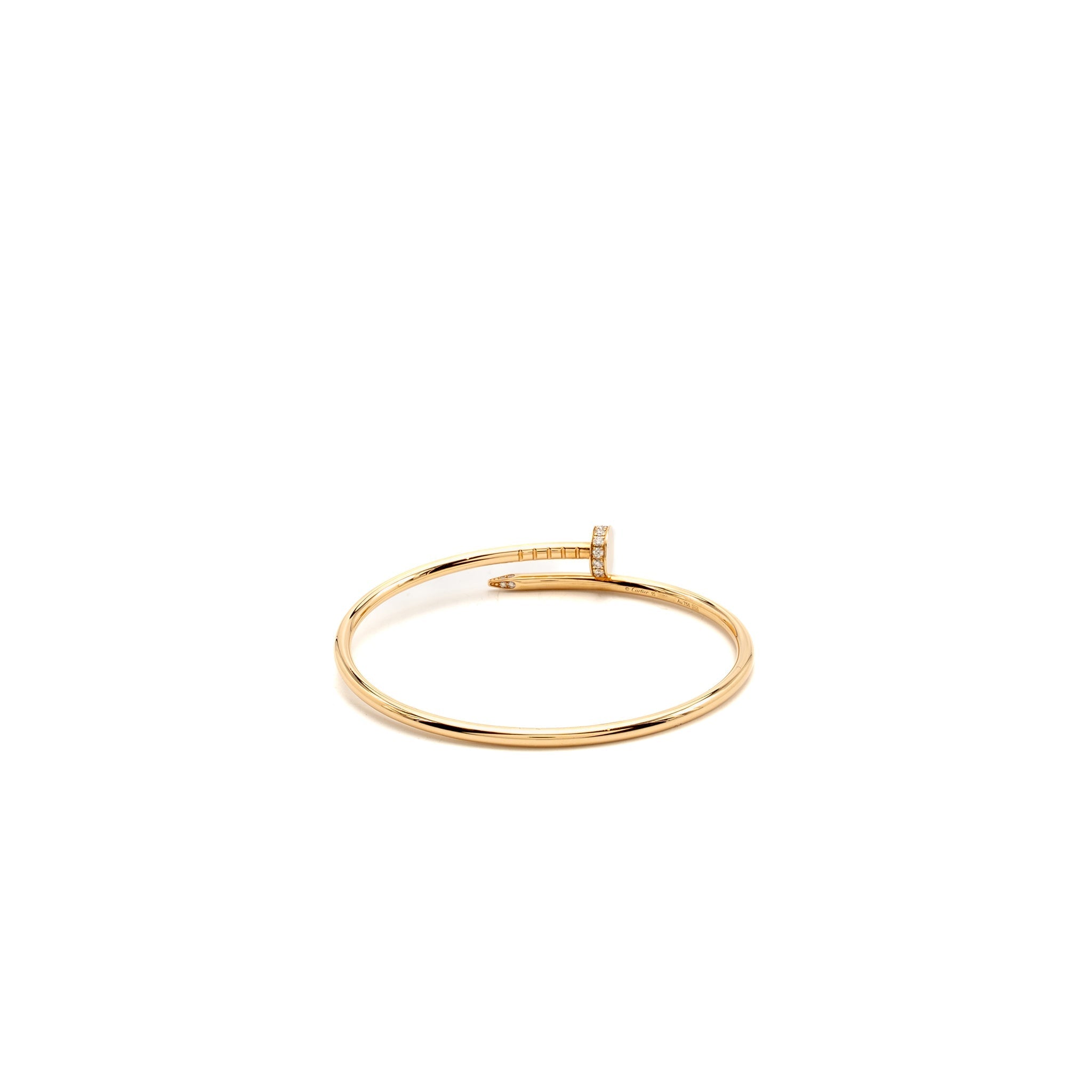 CARTIER JUSTE UN CLOU BRACELET ROSE GOLD DIAMONDS