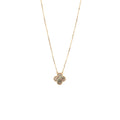 VAN CLEEF AND ARPELS VINTAGE ALHAMBRA PENDANT 18K ROSE GOLD, GREY MOTHER OF PEARL