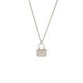 HERMES CONSTANCE AMULETTE PENDANT WHITE GOLD WITH DIAMONDS