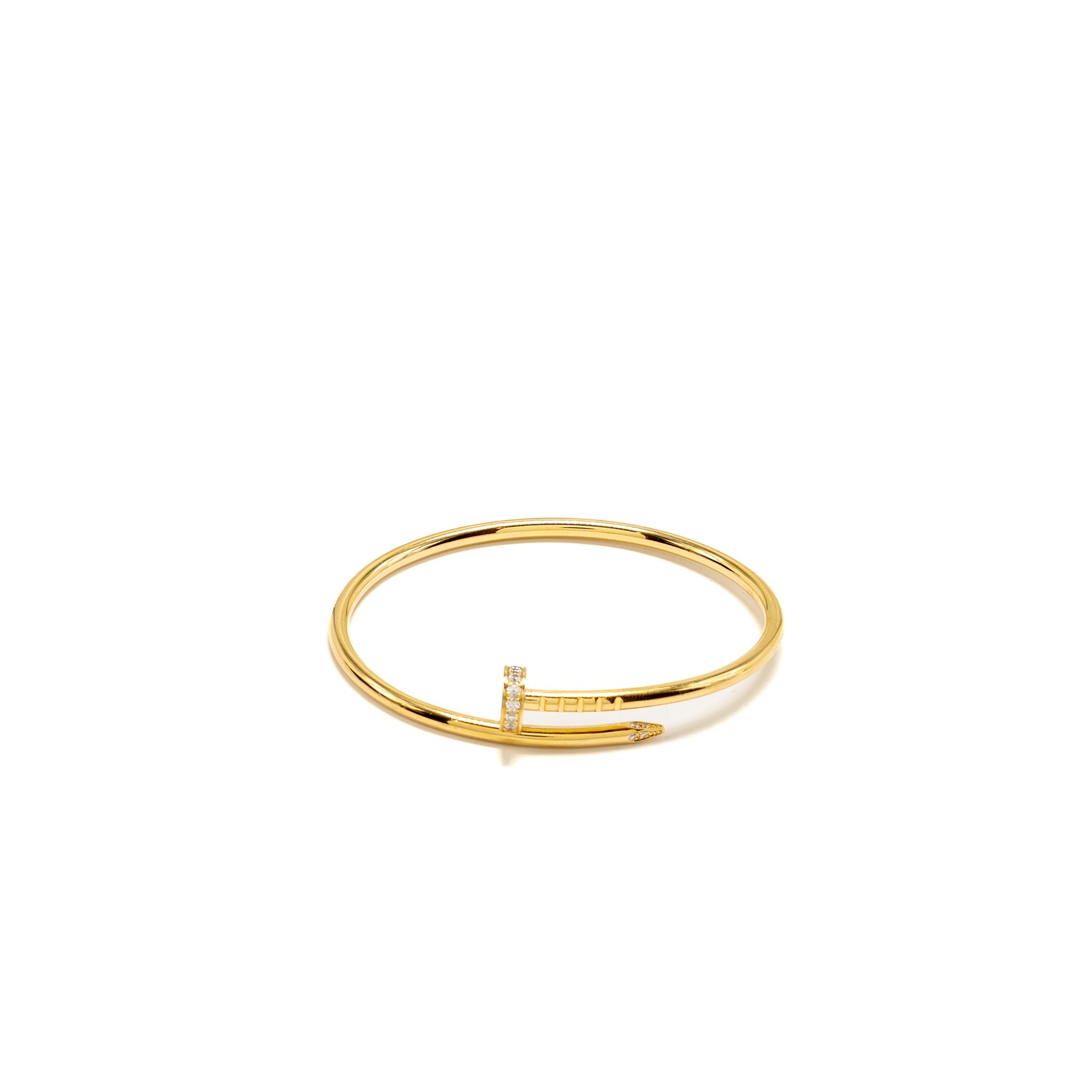 CARTIER JUSTE UN CLOU BRACELET YELLOW GOLD WITH DIAMONDS