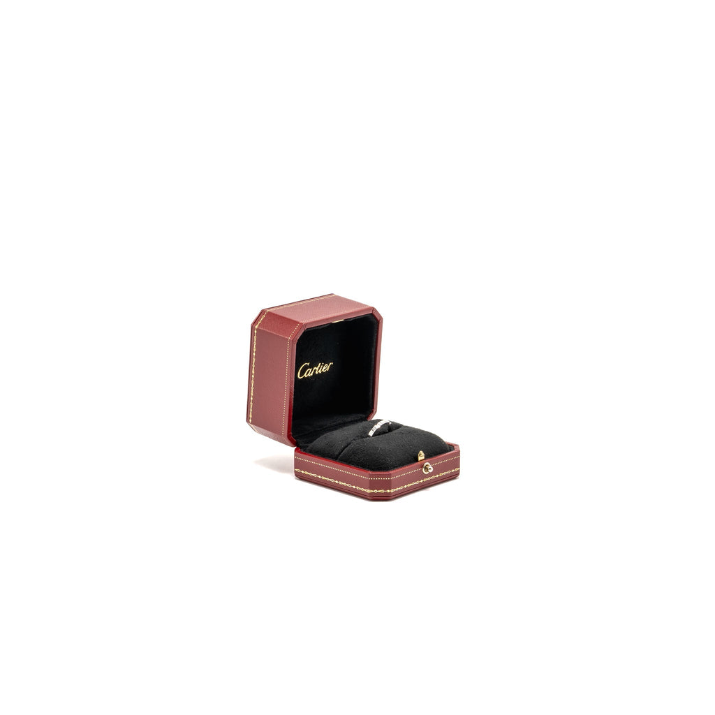 CARTIER PANTHERE LINK WEDDING BAND WHITE GOLD