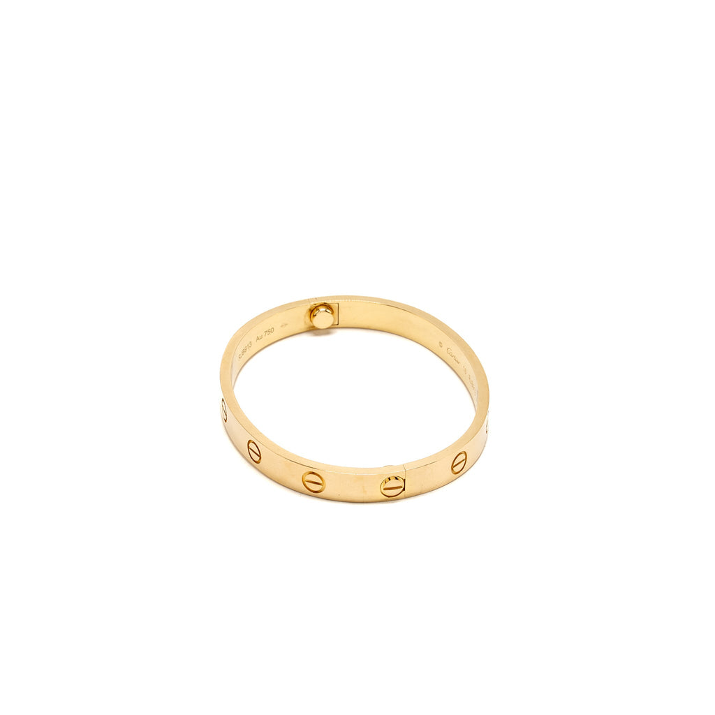 CARTIER LOVE BRACELET CLASSIC MODEL YELLOW GOLD