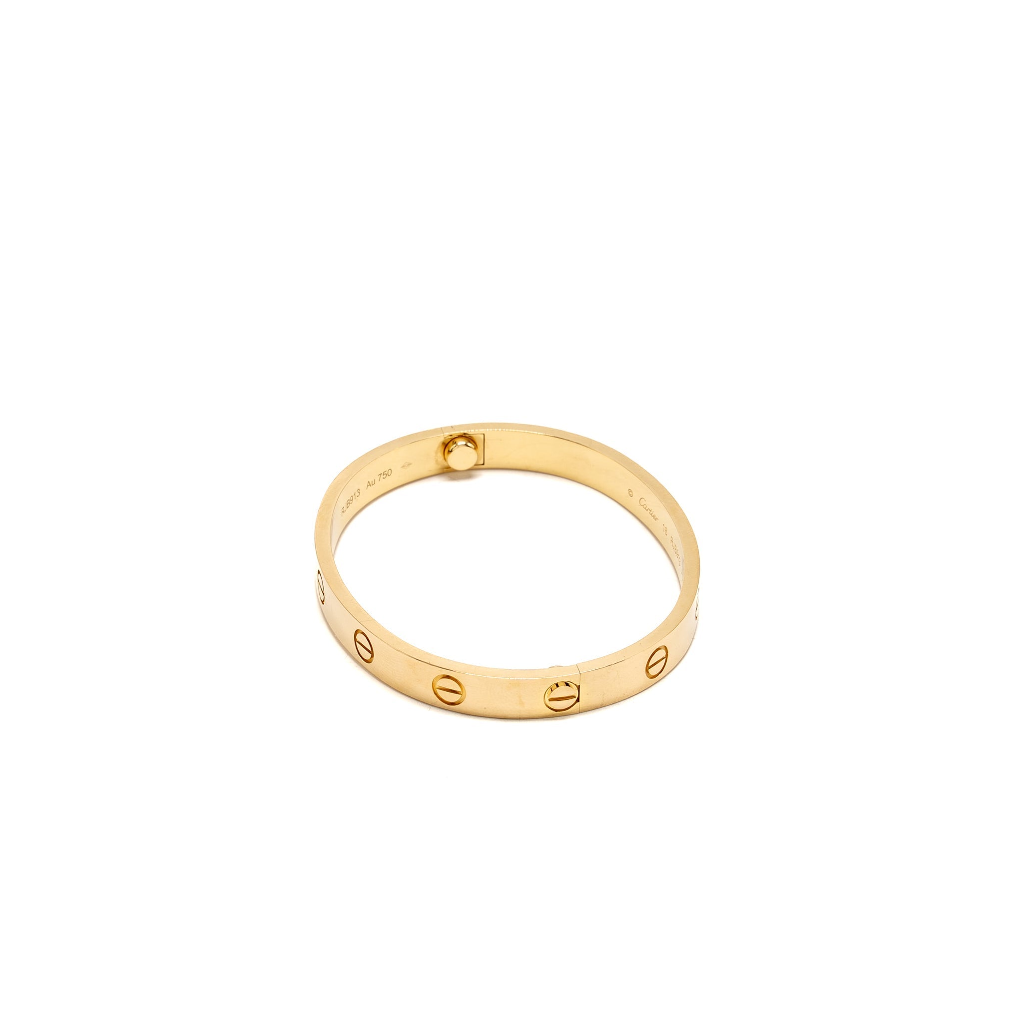 CARTIER LOVE BRACELET CLASSIC MODEL YELLOW GOLD