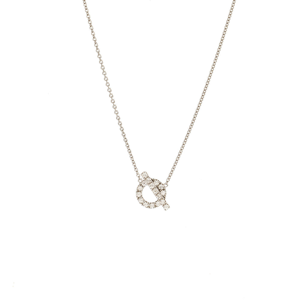 HERMES FINESSE PENDANT WHITE GOLD WITH DIAMONDS