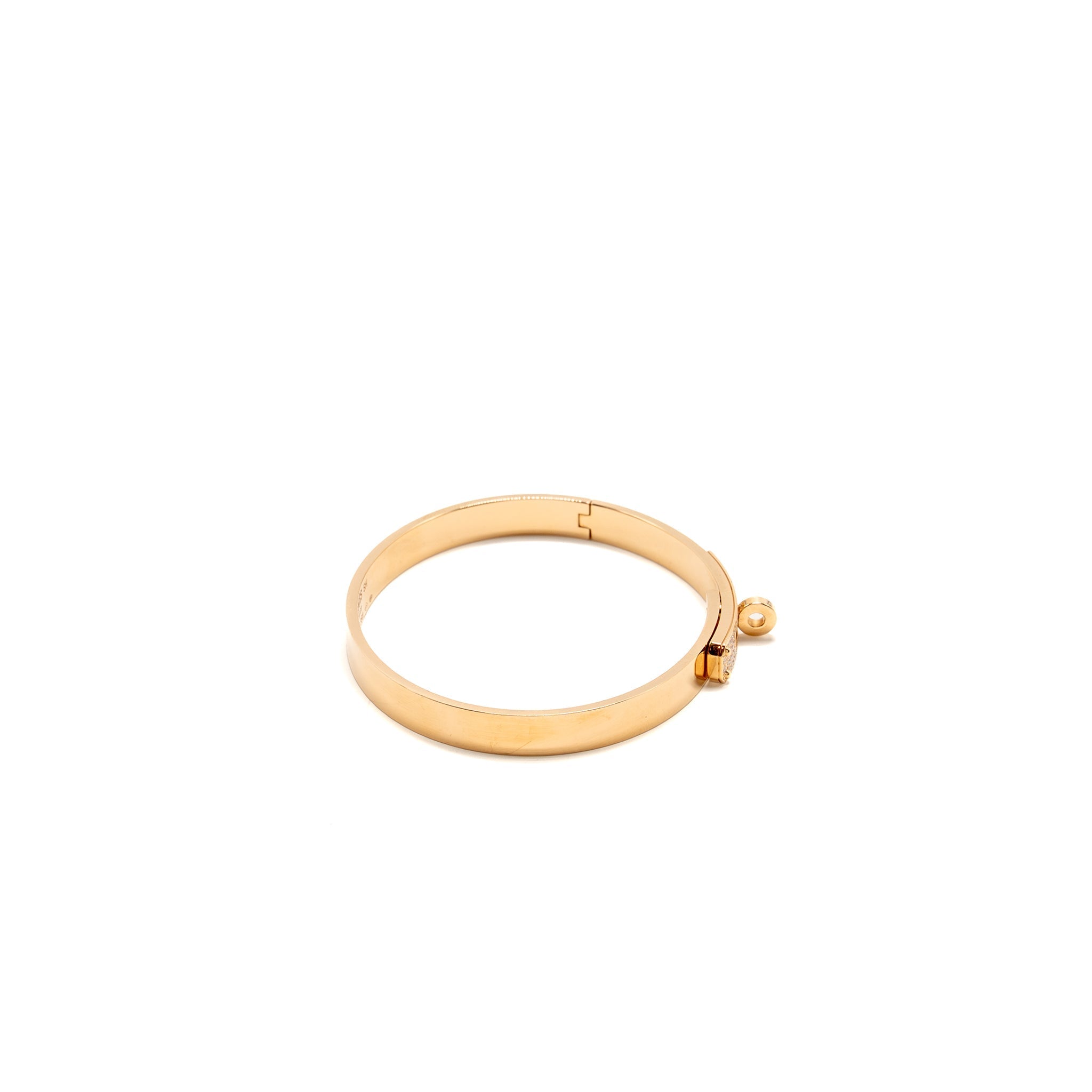 HERMES KELLY BRACELET ROSE GOLD, DIAMONDS
