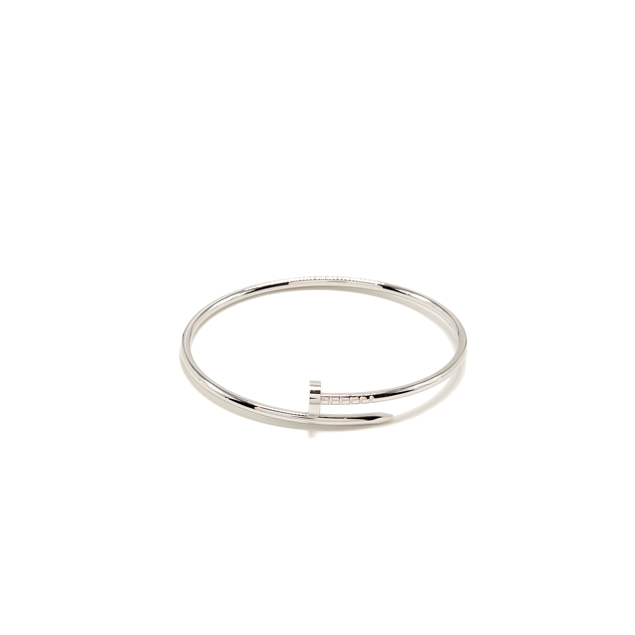 CARTIER JUSTE UN CLOU BRACELET WHITE GOLD