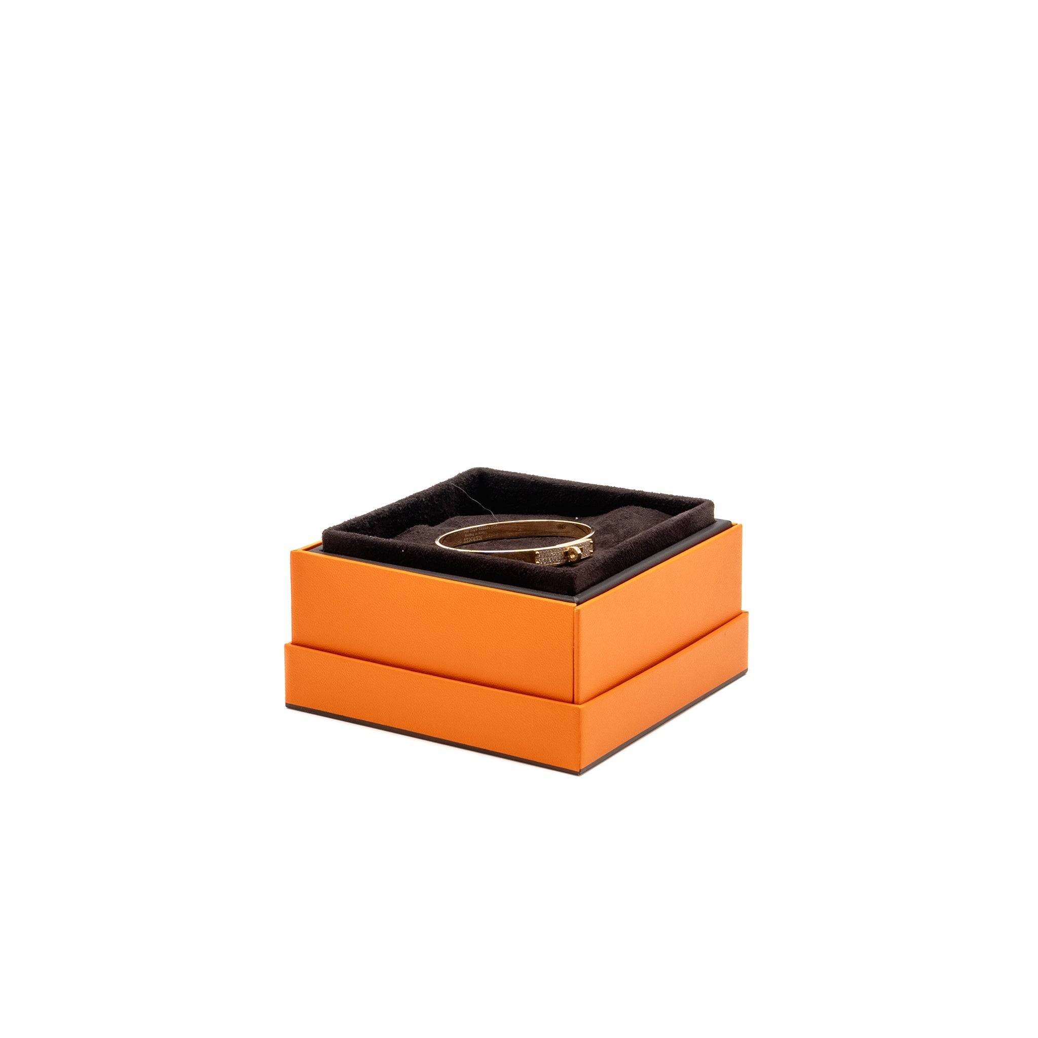 HERMES KELLY BRACELET ROSE GOLD, DIAMONDS