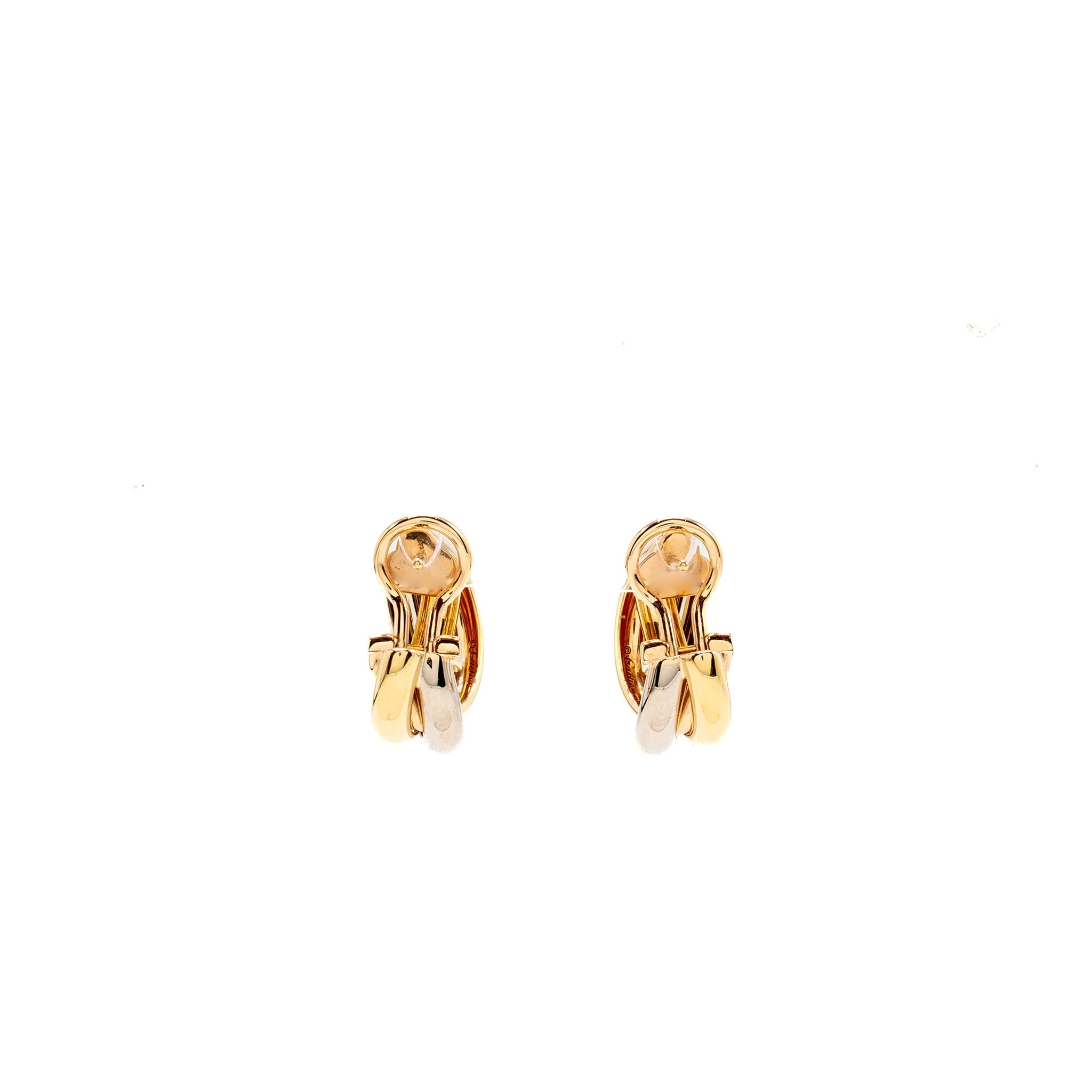 CARTIER TRINITY EARRINGS WHITE GOLD / ROSE GOLD/ YELLOW GOLD