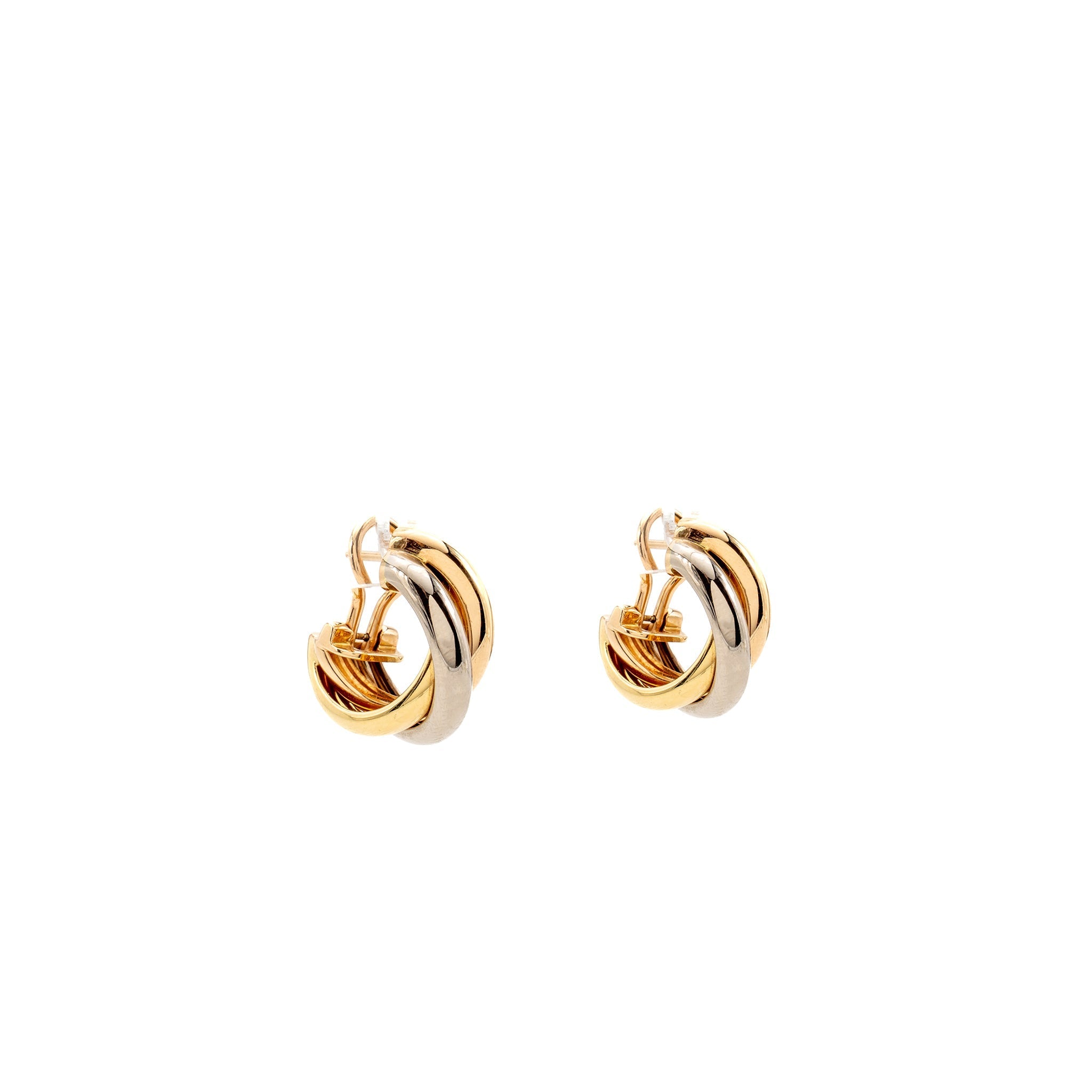 CARTIER TRINITY EARRINGS WHITE GOLD / ROSE GOLD/ YELLOW GOLD