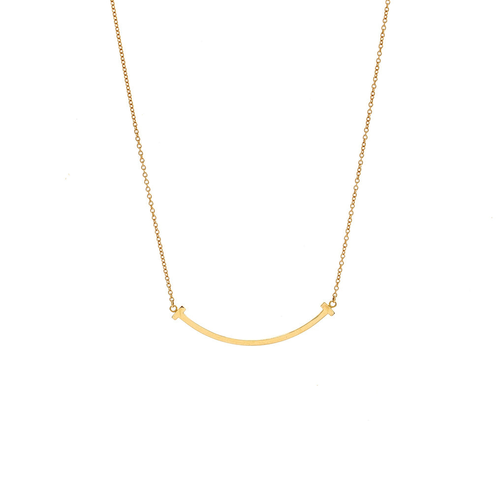 TIFFANY T SMILE PENDANT ROSE GOLD