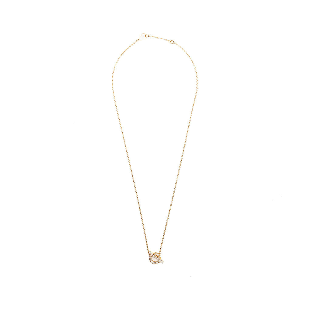 HERMES FINESSE PENDANT ROSE GOLD, DIAMONDS