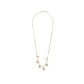 CHANEL 13P LETTER DROPPED NECKLACE/CHOCKER LIGHT GOLD TONE
