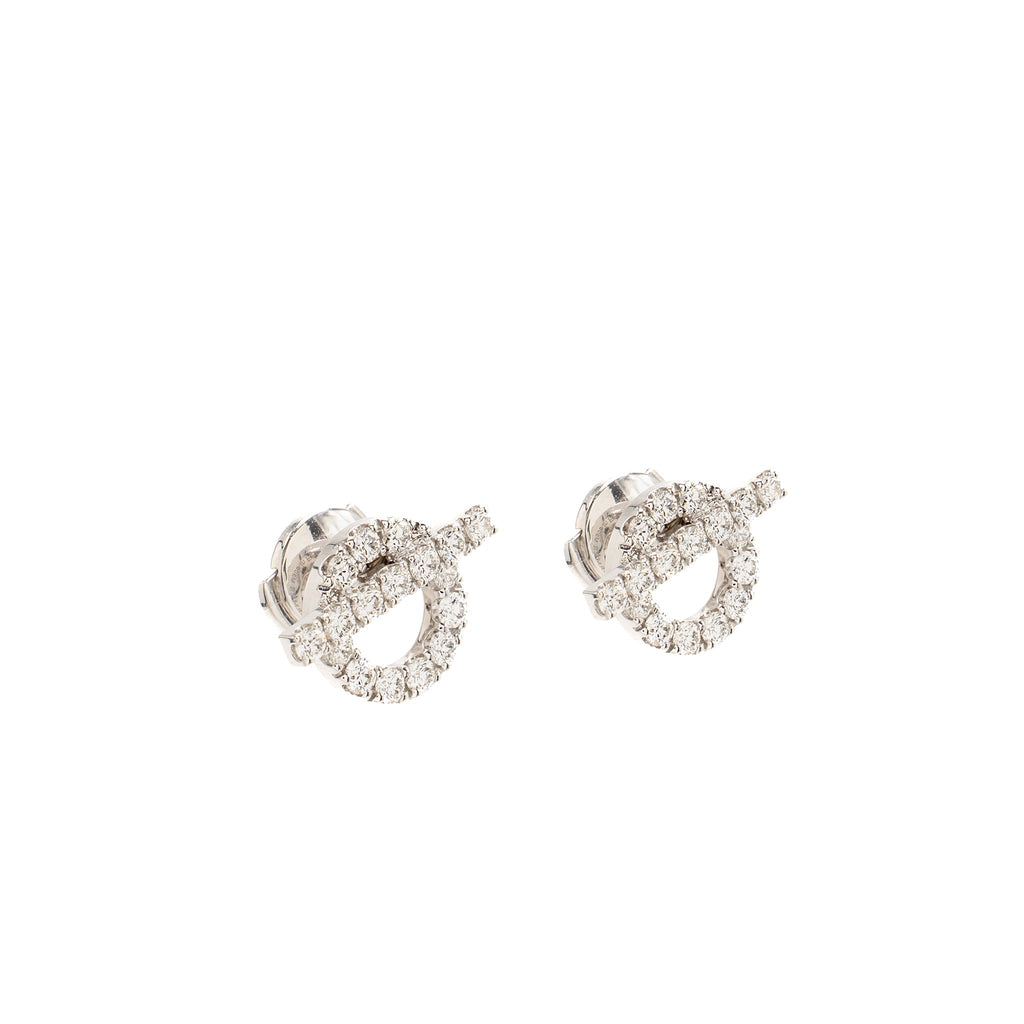 HERMES FINESSE EARRINGS WHITE GOLD / DIAMONDS