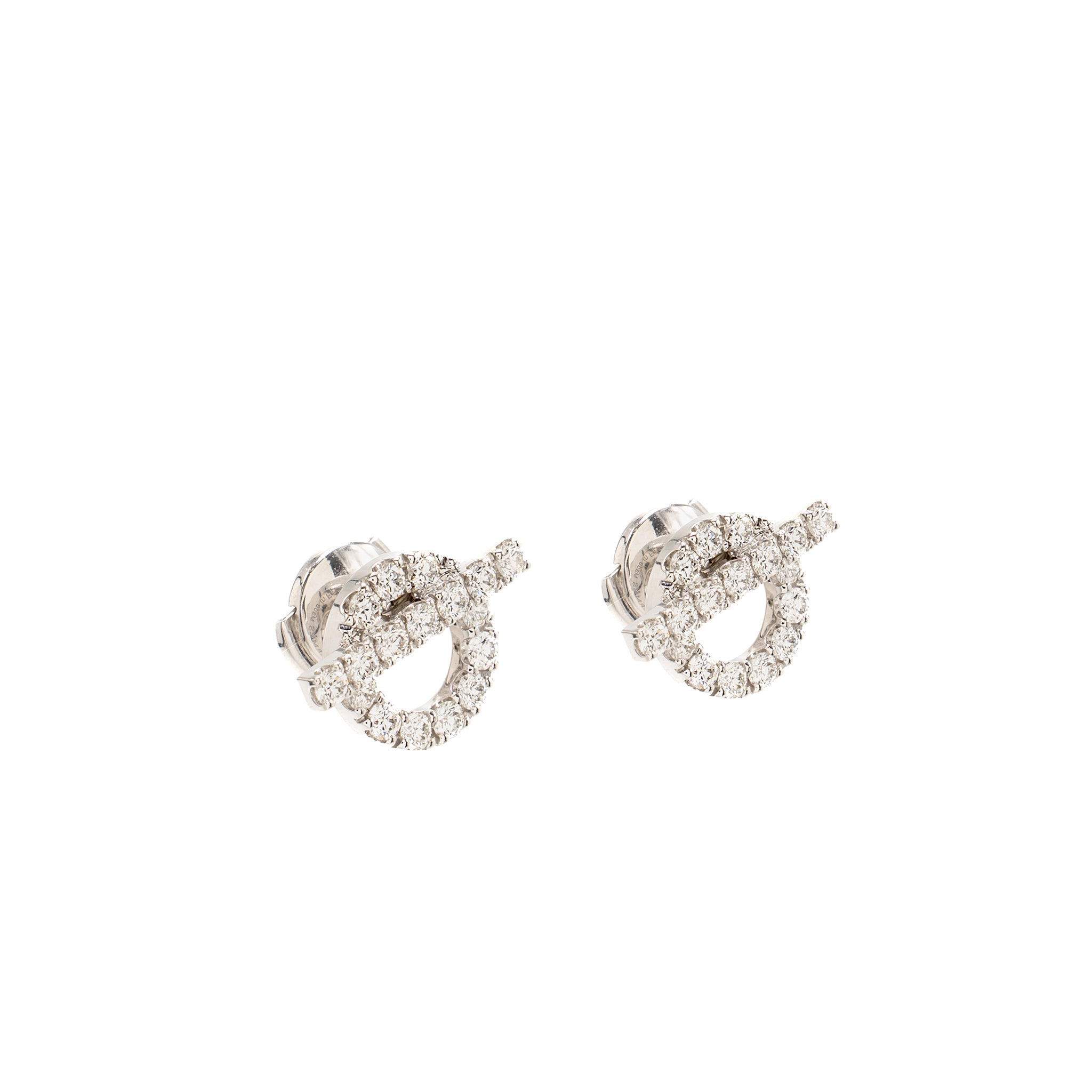 HERMES FINESSE EARRINGS WHITE GOLD / DIAMONDS