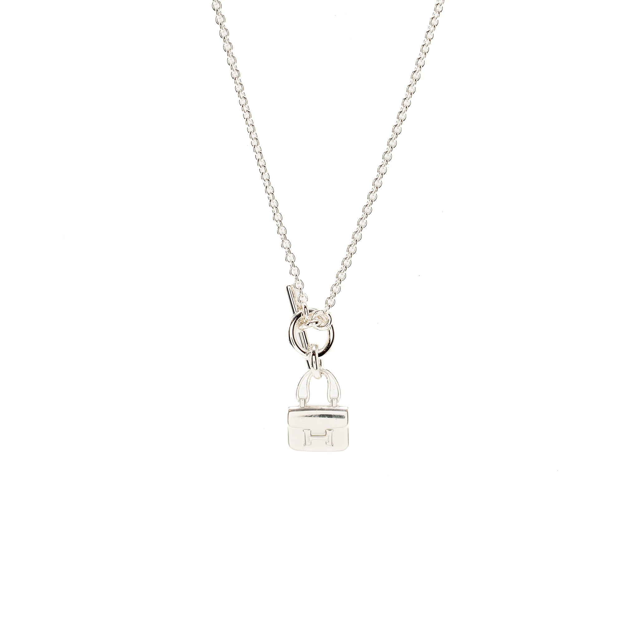 HERMES AMULETTES CONSTANCE PENDANT STERLING SILVER