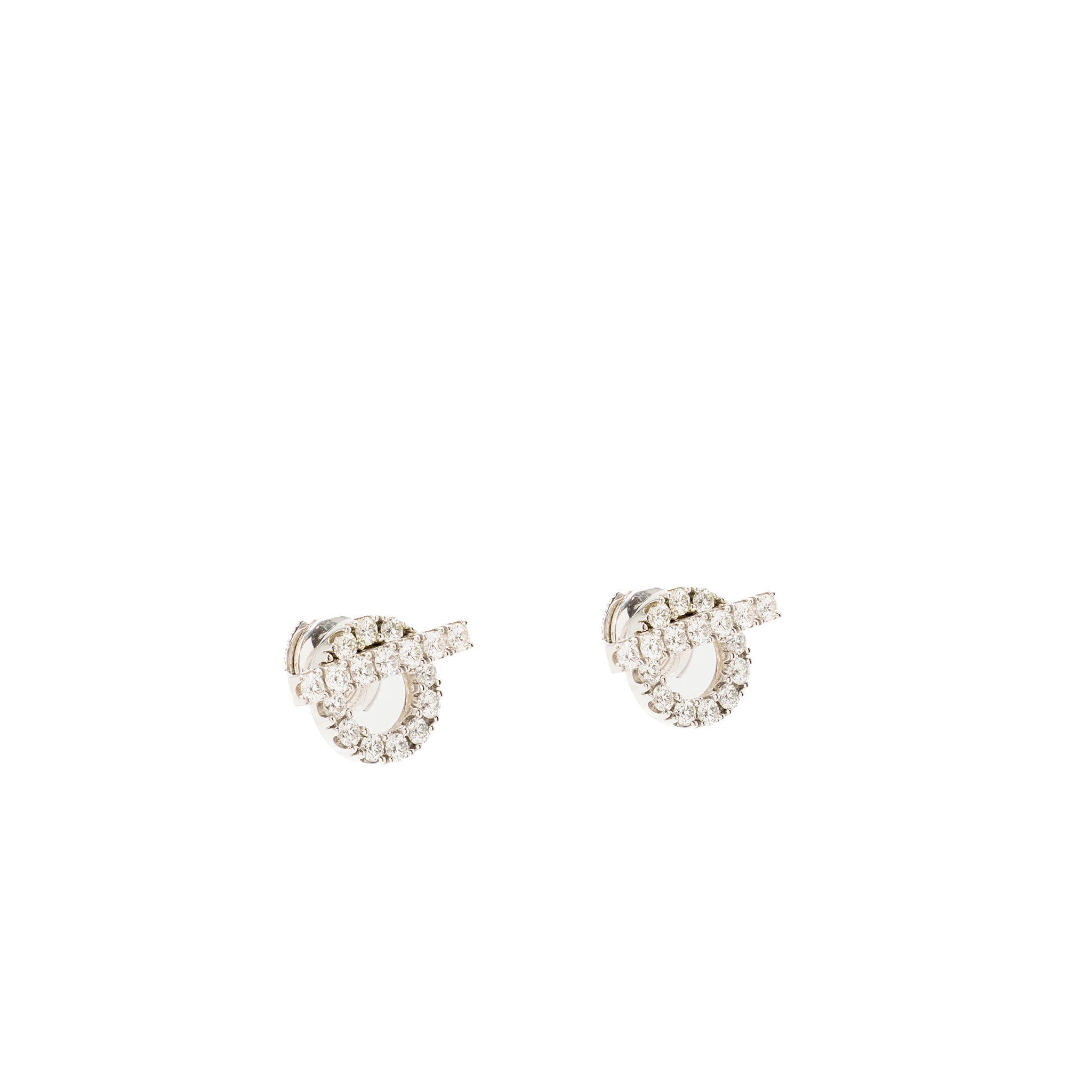 HERMES FINESSE EARRINGS WHITE GOLD / DIAMONDS