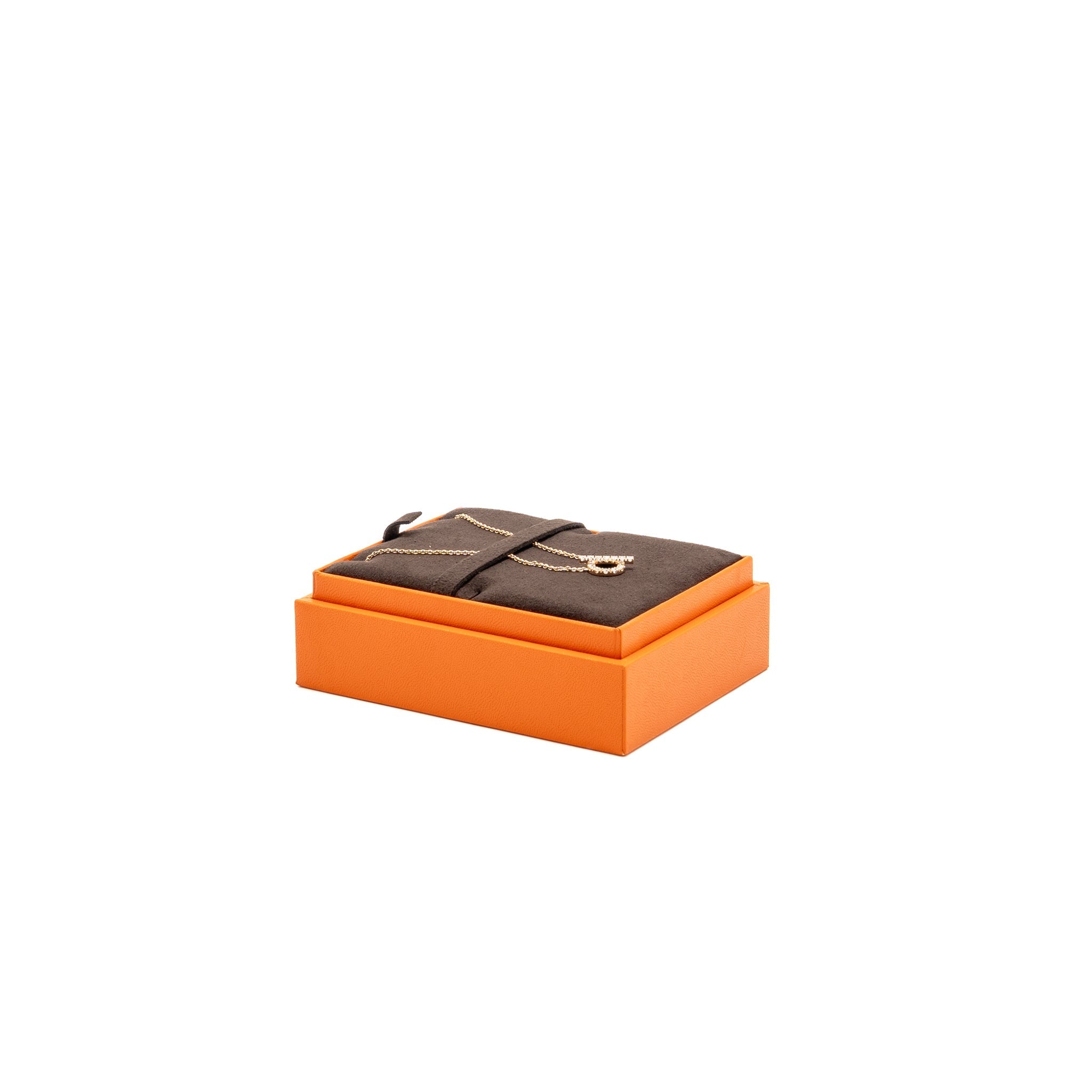 HERMES FINESSE PENDANT ROSE GOLD, DIAMONDS