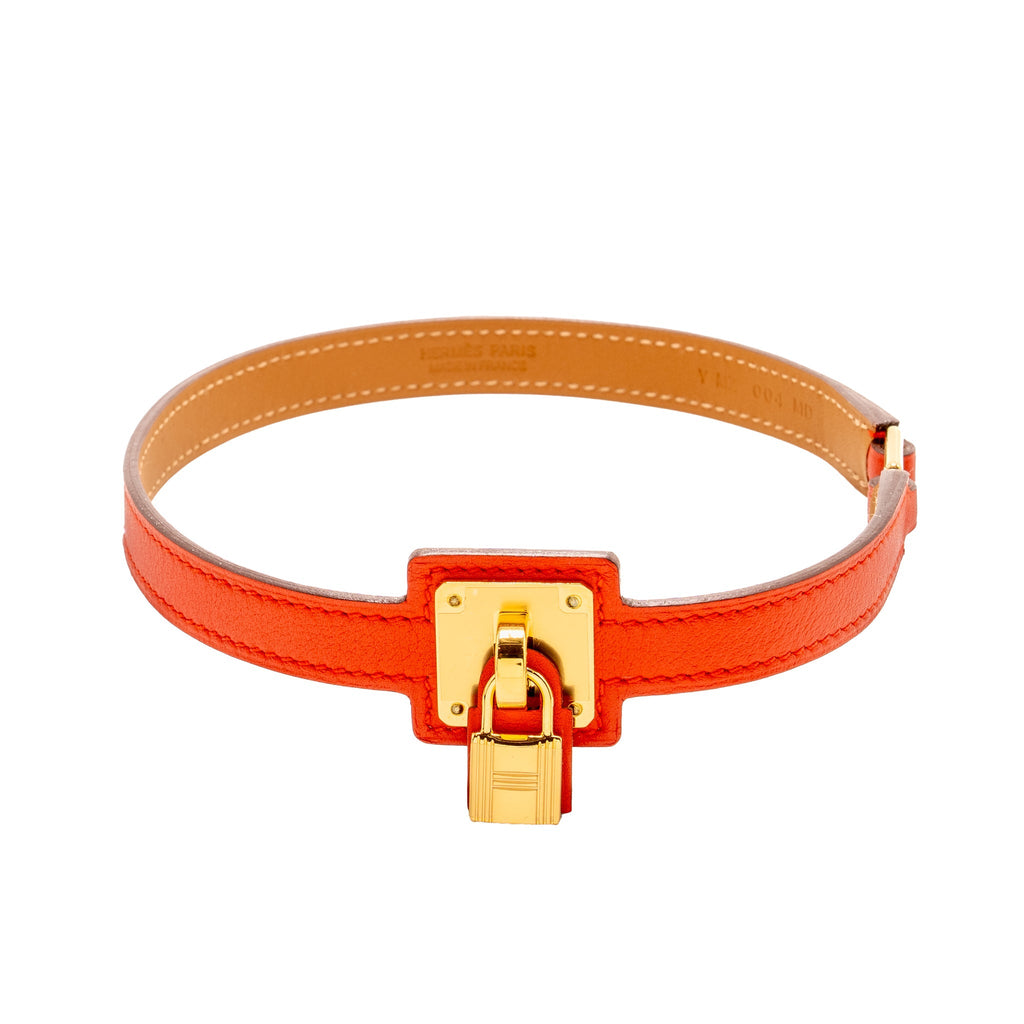 HERMES SIZE T3 O'KELLY BRACELET SWIFT RED GHW STAMP Y