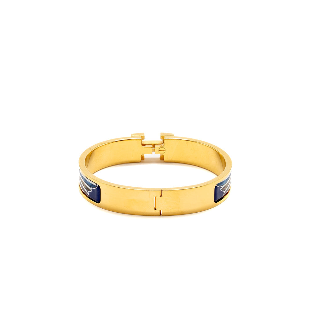 HERMES CLIC H BRACELET PEGASE POP MULTICOLOUR GHW