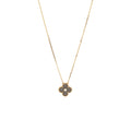 VAN CLEEF AND ARPELS 2023 HOLIDAY LIMITED PENDANT SILVER OBSIDIAN / ROSE GOLD / DIAMOND