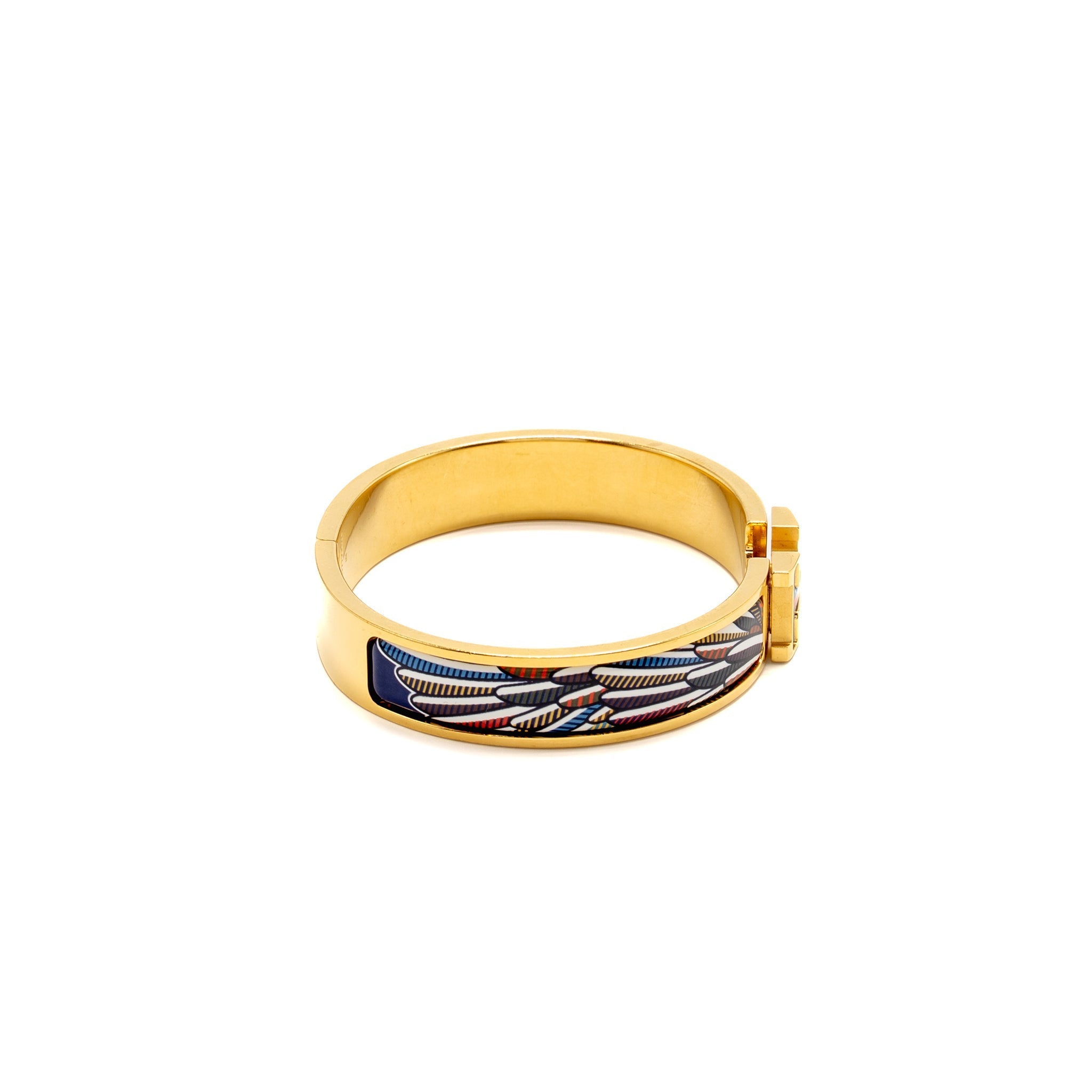 HERMES CLIC H BRACELET PEGASE POP MULTICOLOUR GHW
