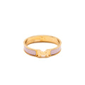 HERMES CLIC H BRACELET ROSE DRAGEE RGHW