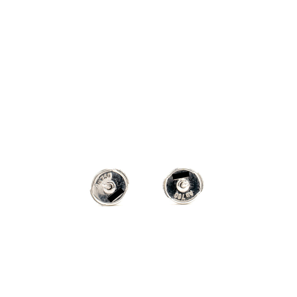 CARTIER 1895 STUD EARRINGS WHITE GOLD, 0.2 CT DIAMONDS