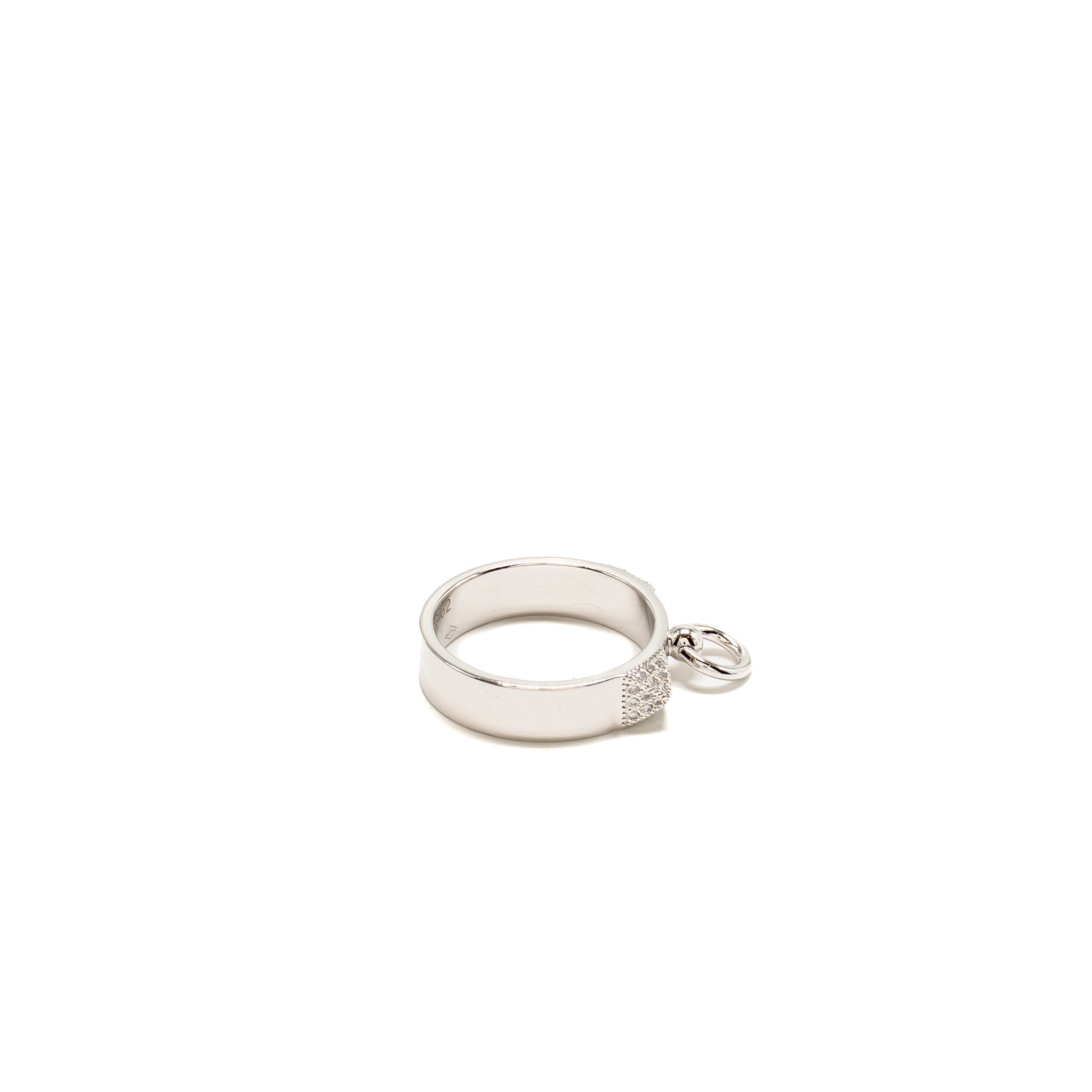 HERMES COLLIER DE CHIEN RING WHITE GOLD WITH DIAMONDS