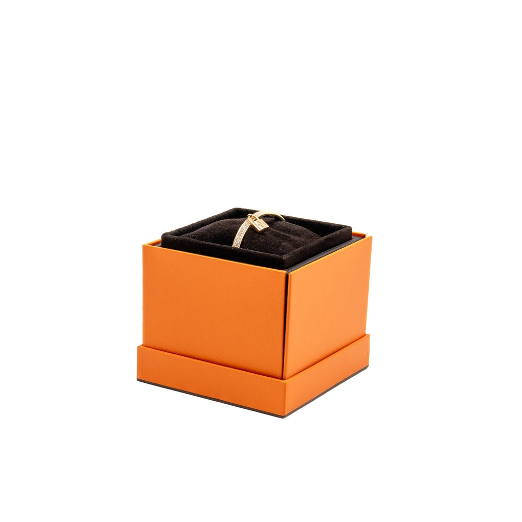HERMES KELLY CADENAS BRACELET ROSE GOLD WITH DIAMONDS